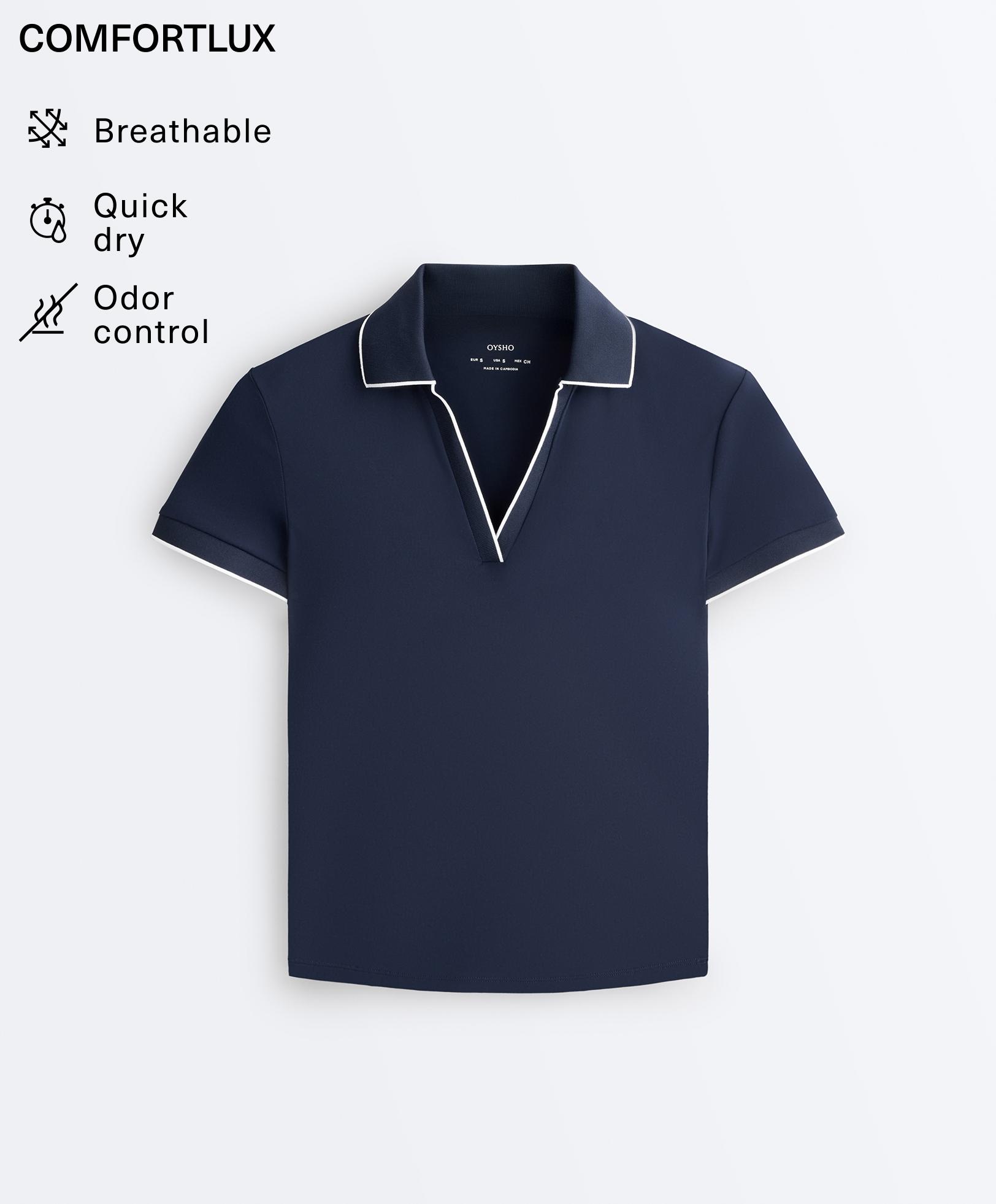 Comfortlux short sleeve piping polo shirt Comfortlux short sleeve piping polo shirt