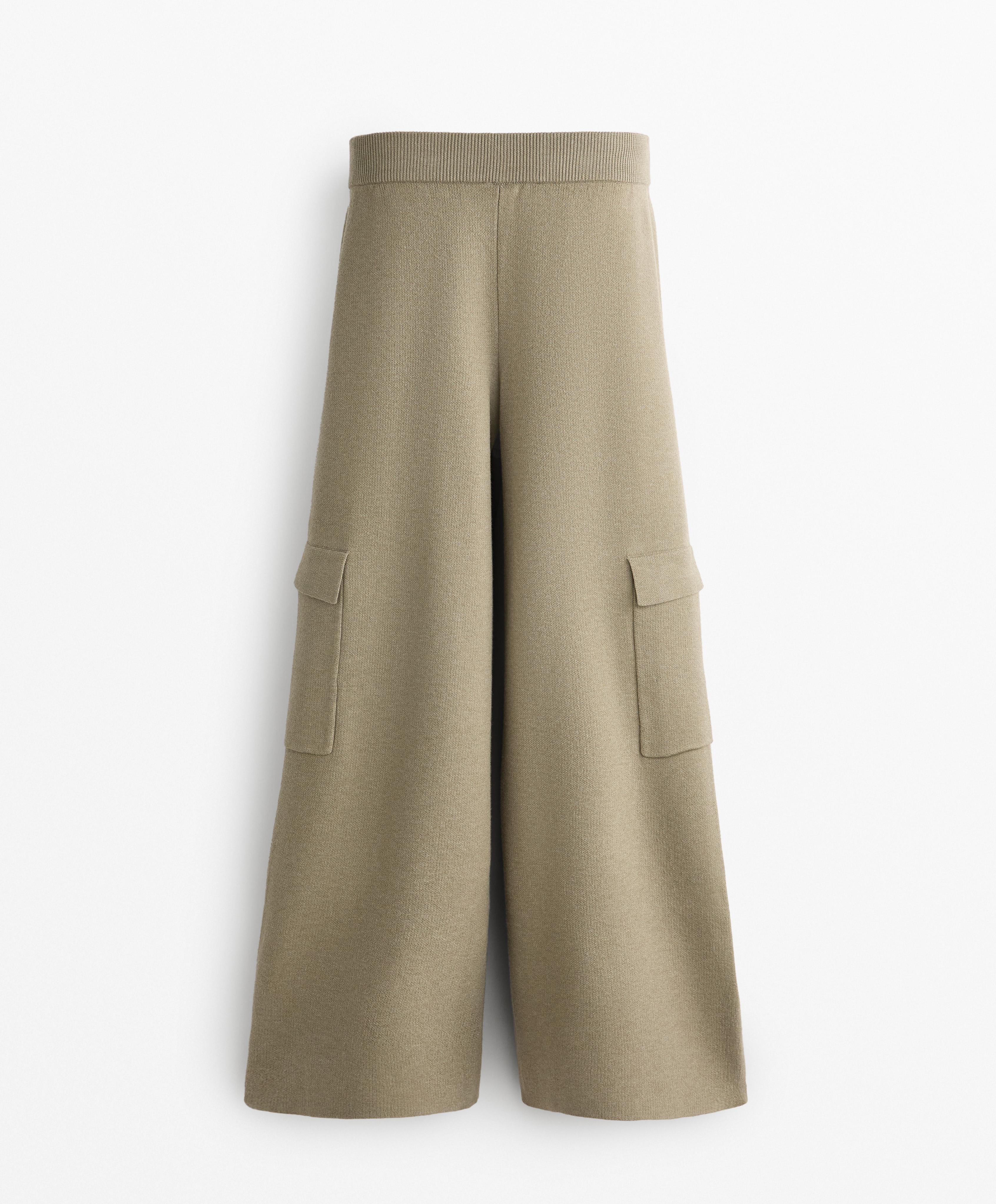 Pantaloni in maglia cargo