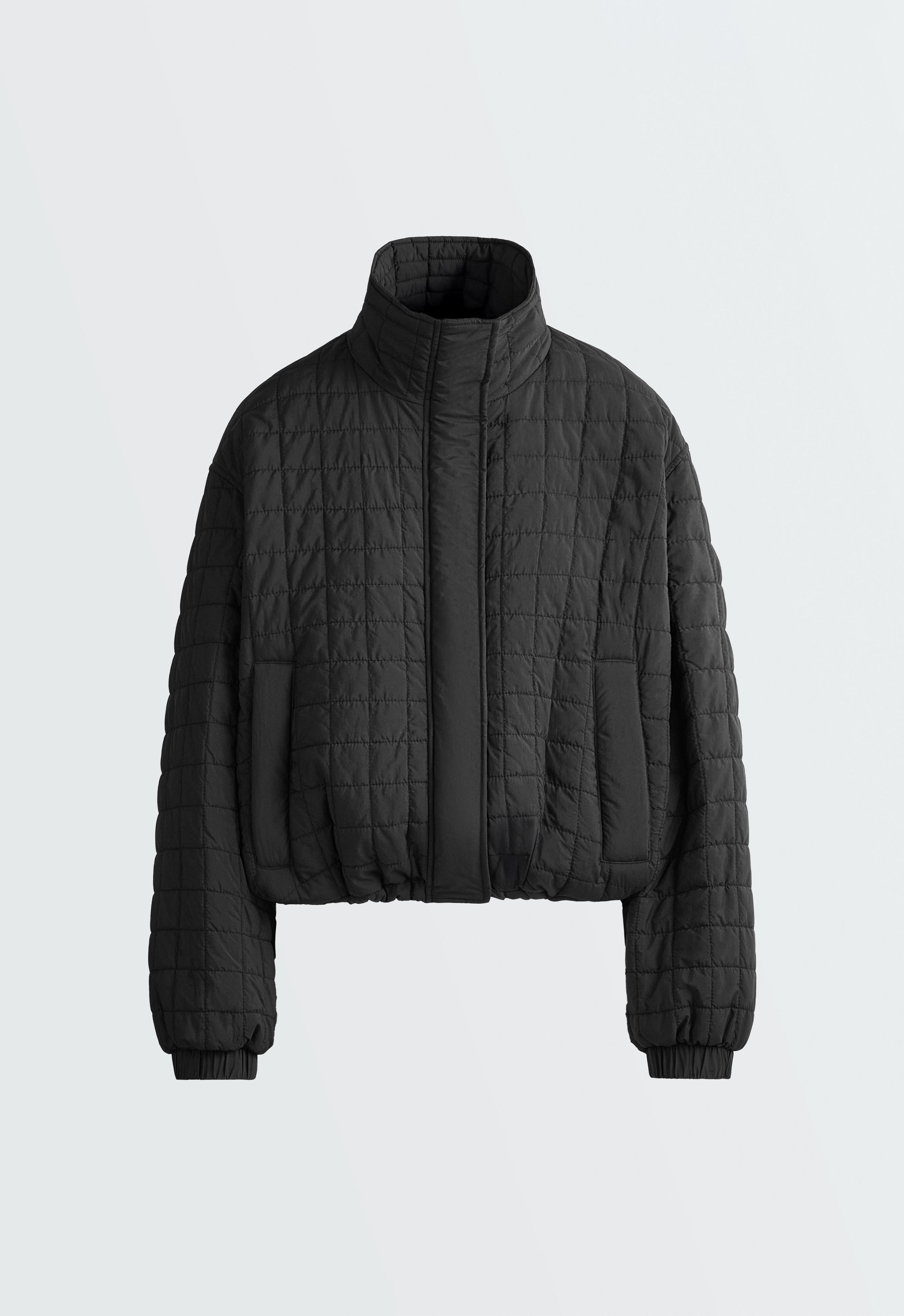 Short FELLEX® AEROGEL padded jacket — BLACK