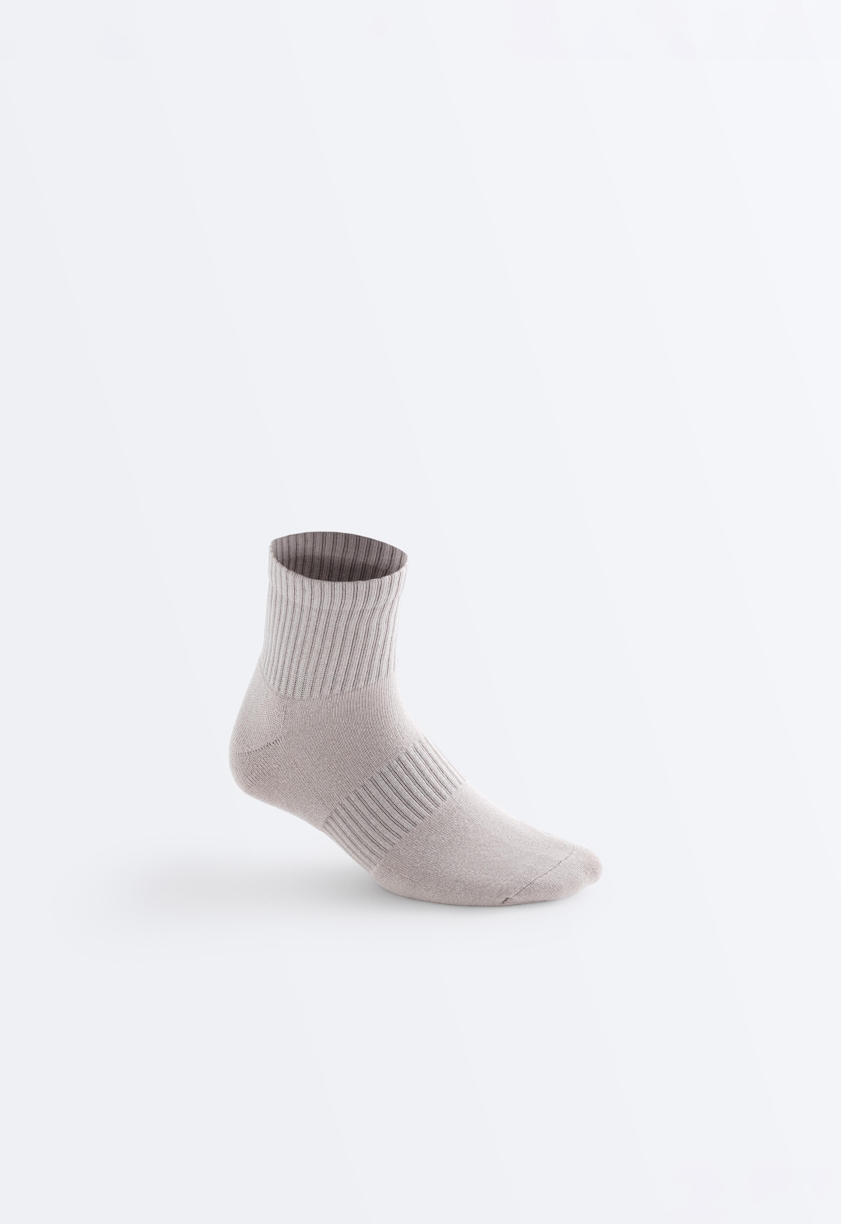 3-pack cotton socks — PALE MINK