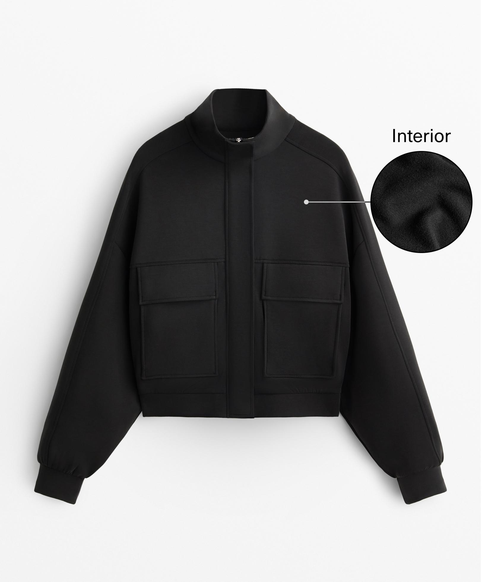 Jacka fickor med modal brushed - Rea