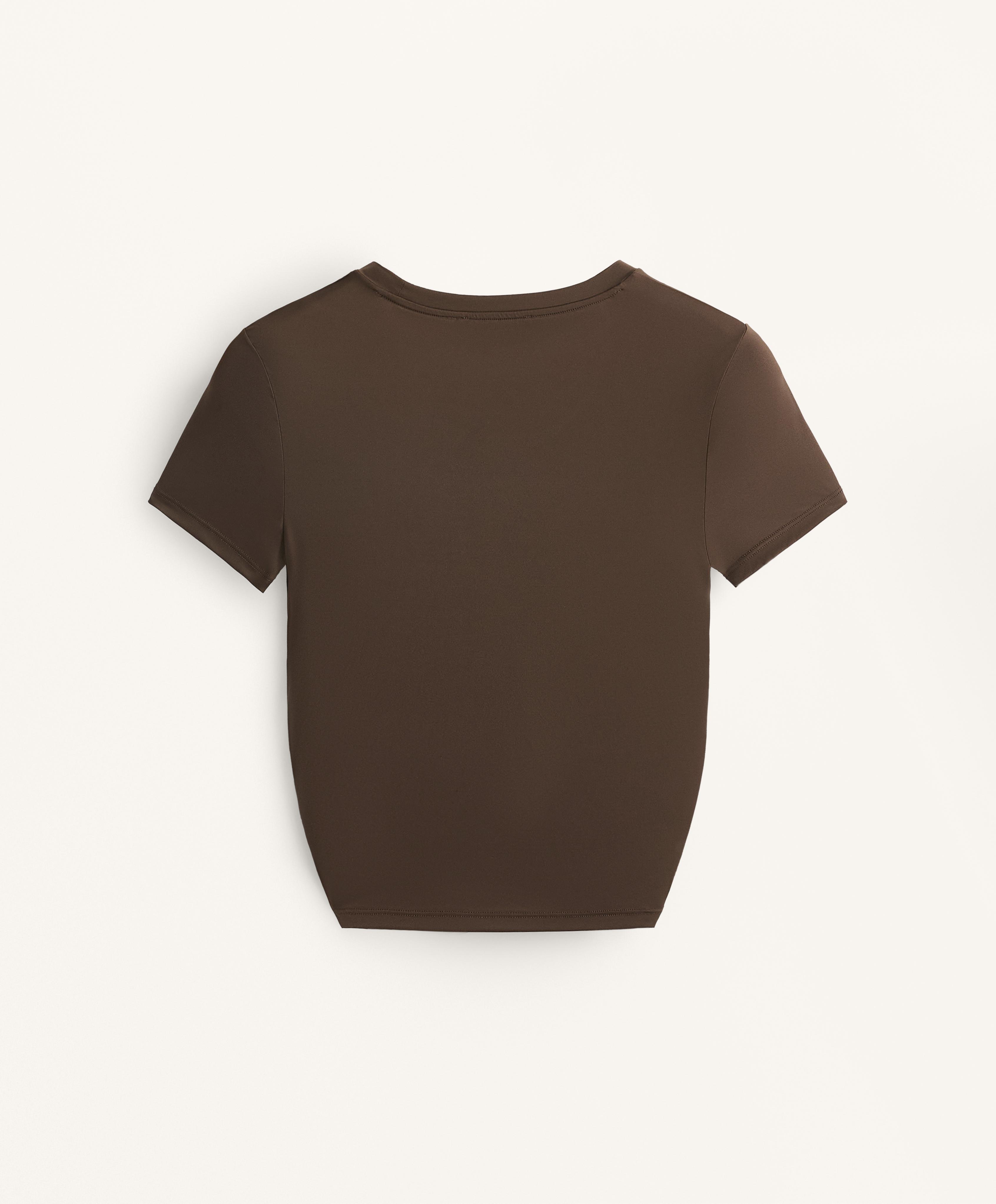 Camiseta crop manga corta frunce