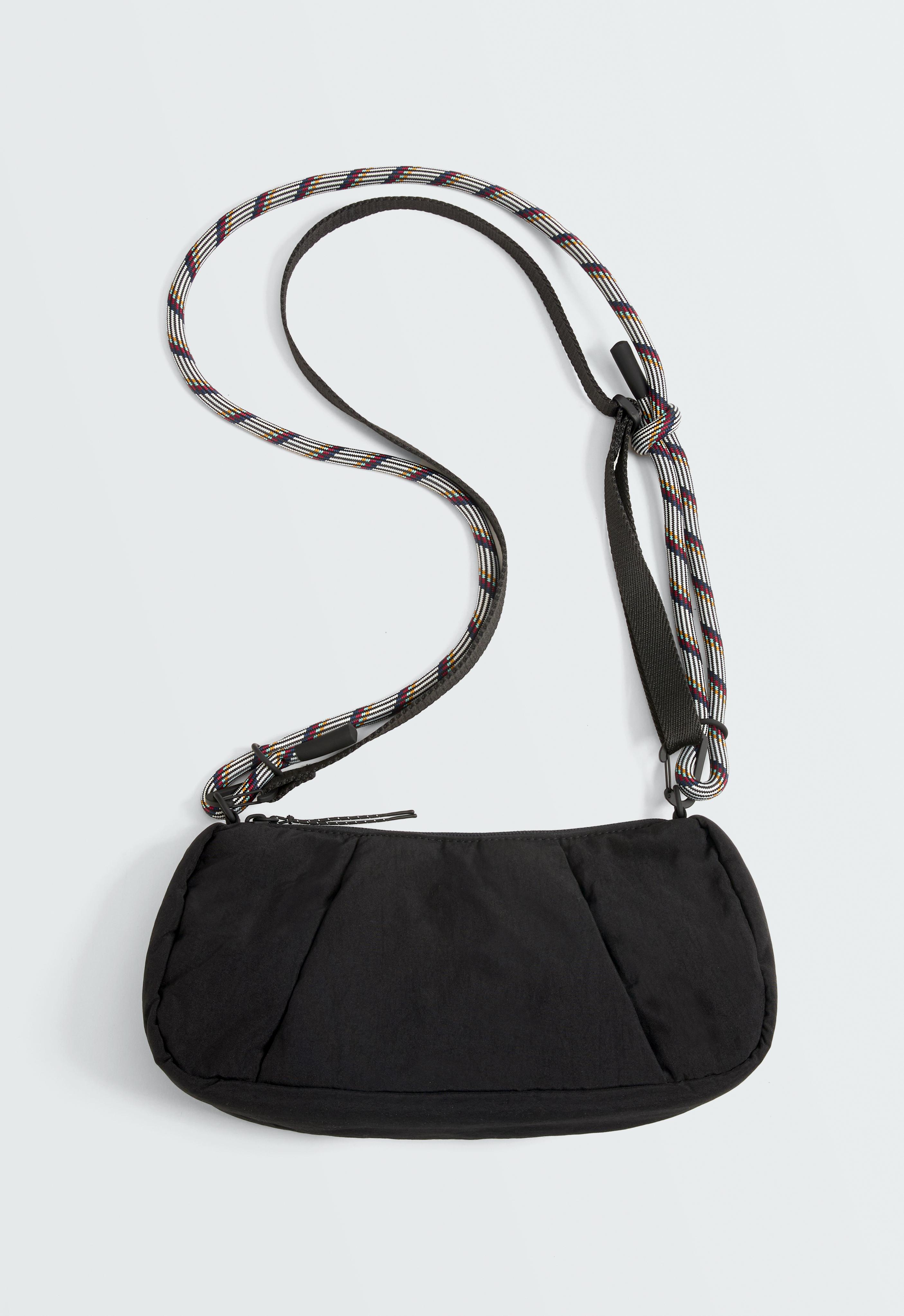 Padded crossbody bag — BLACK