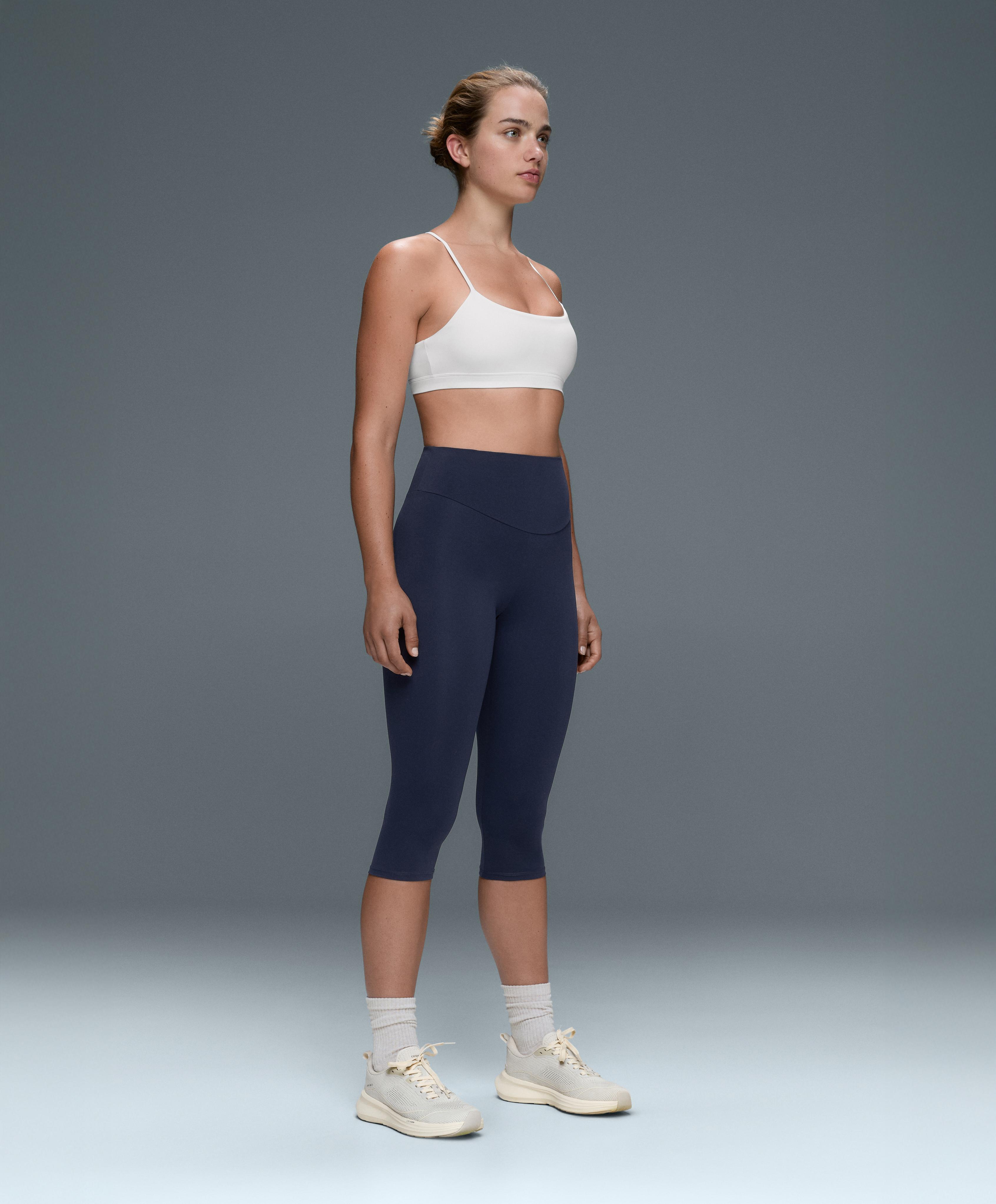 Low-support Comfortlux sports bra with crossover straps — WHITE