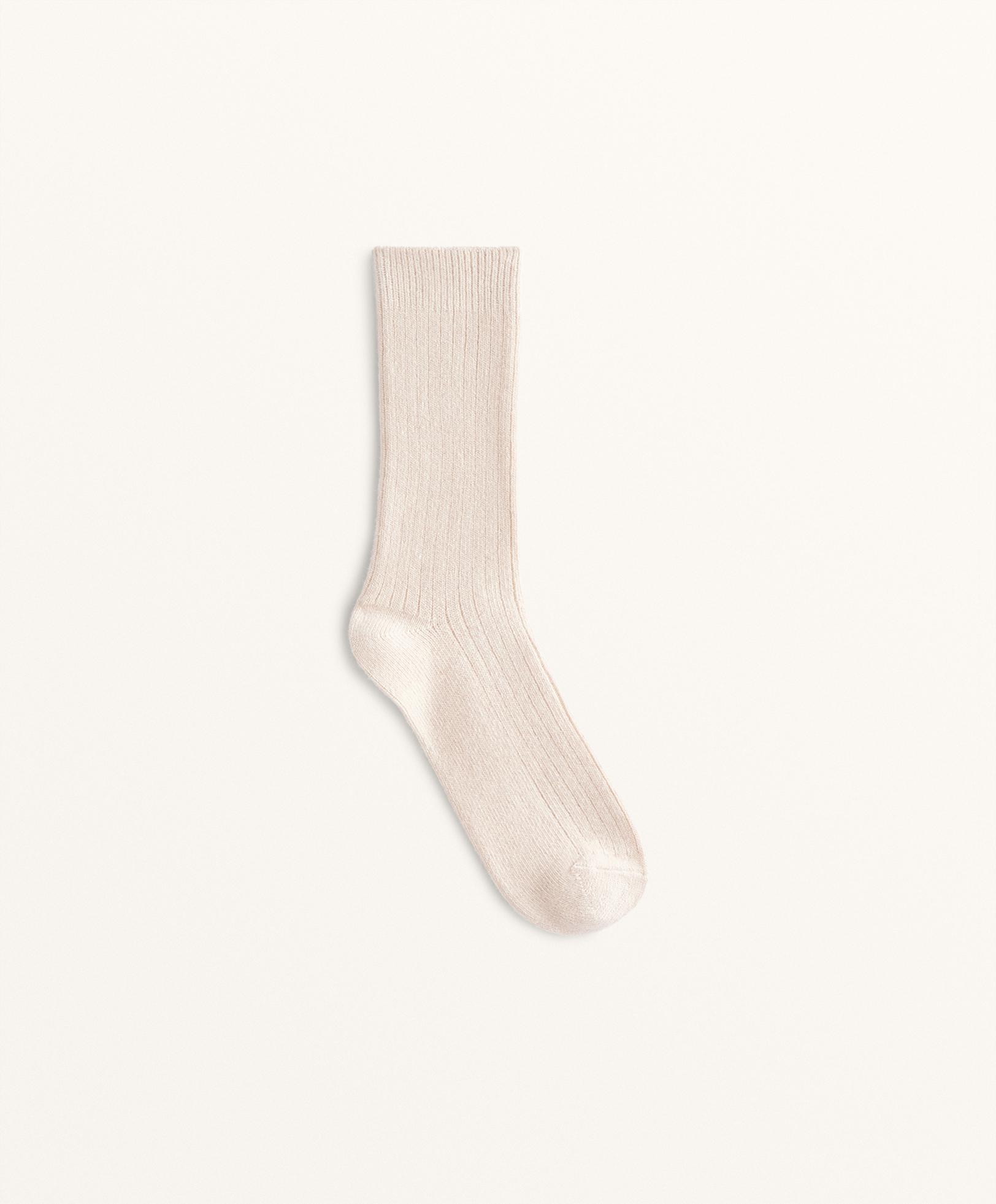 Classic socks 15% cashmere 10% wool — STONE               