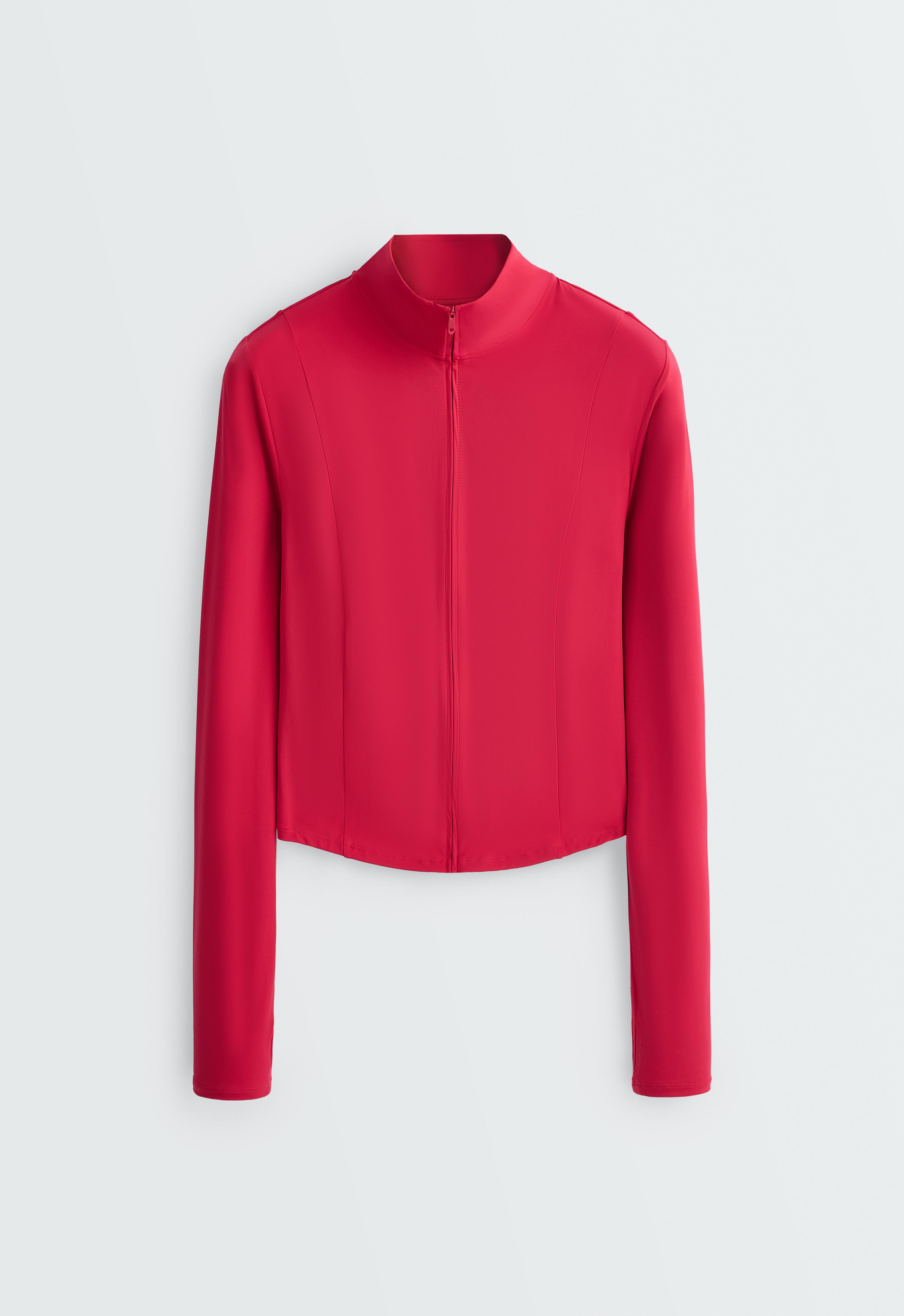 Short Light Touch technical jacket — RED