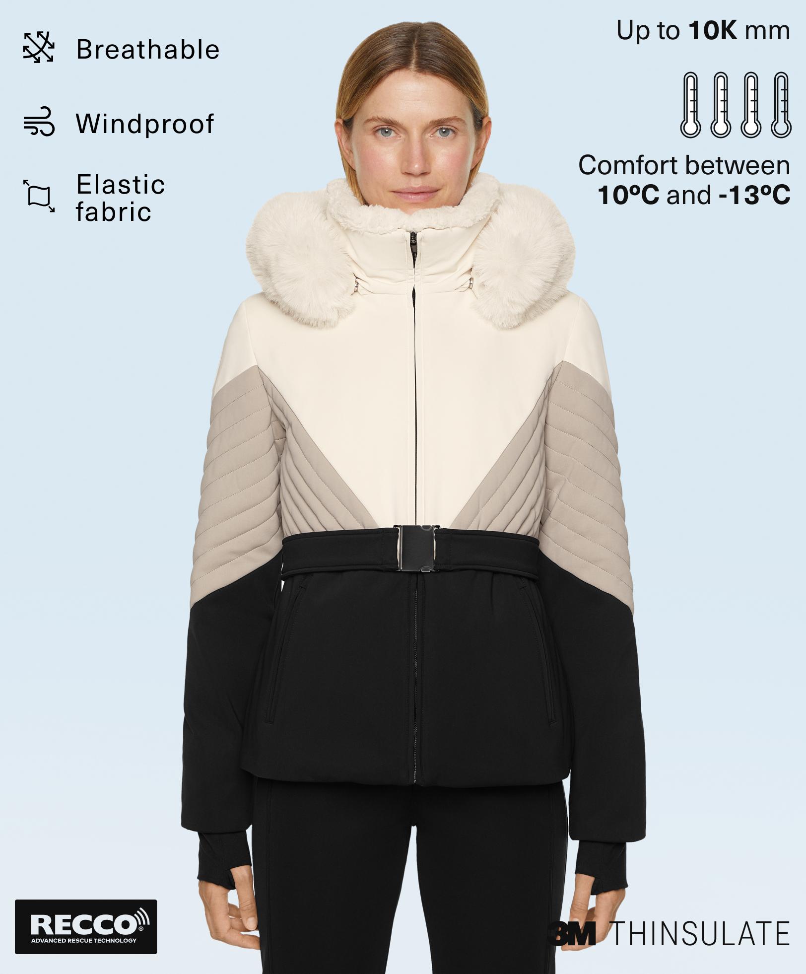 Super-fitted water-resistant colour-block 3M THINSULATE™ SKI jacket - Sale