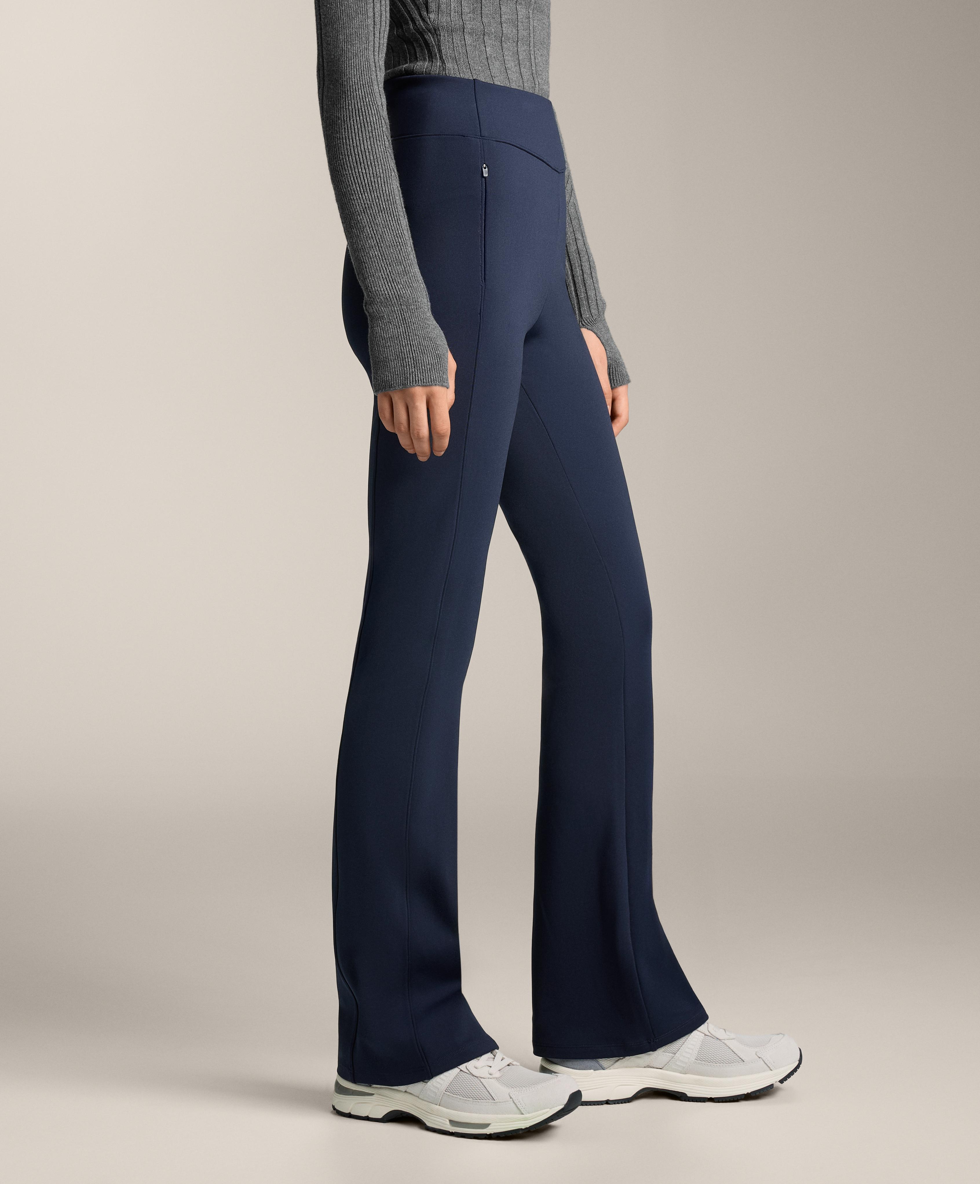 High rise warm flare trousers with pockets - Sale