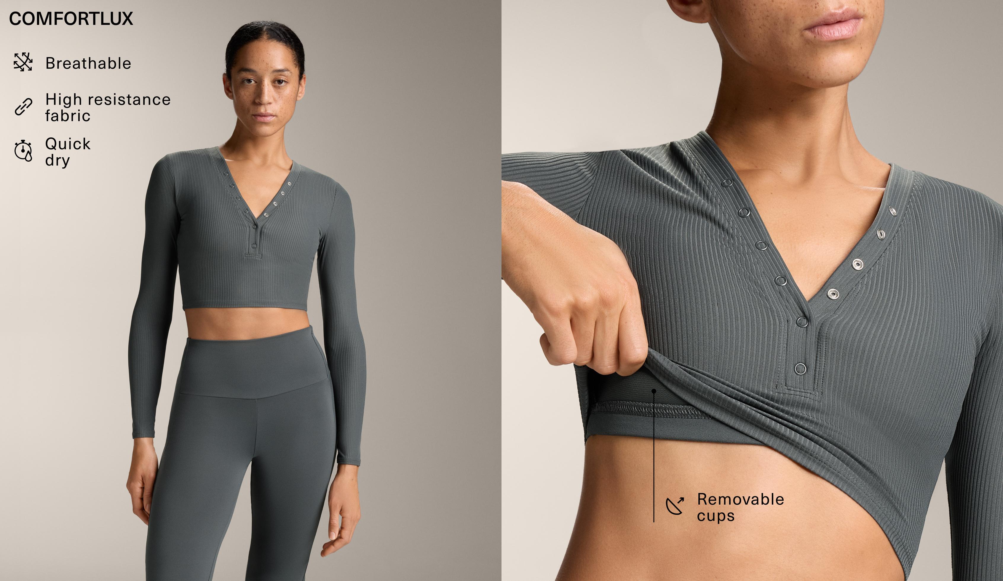 Comfortlux long-sleeved rib T-shirt Comfortlux long-sleeved rib T-shirt