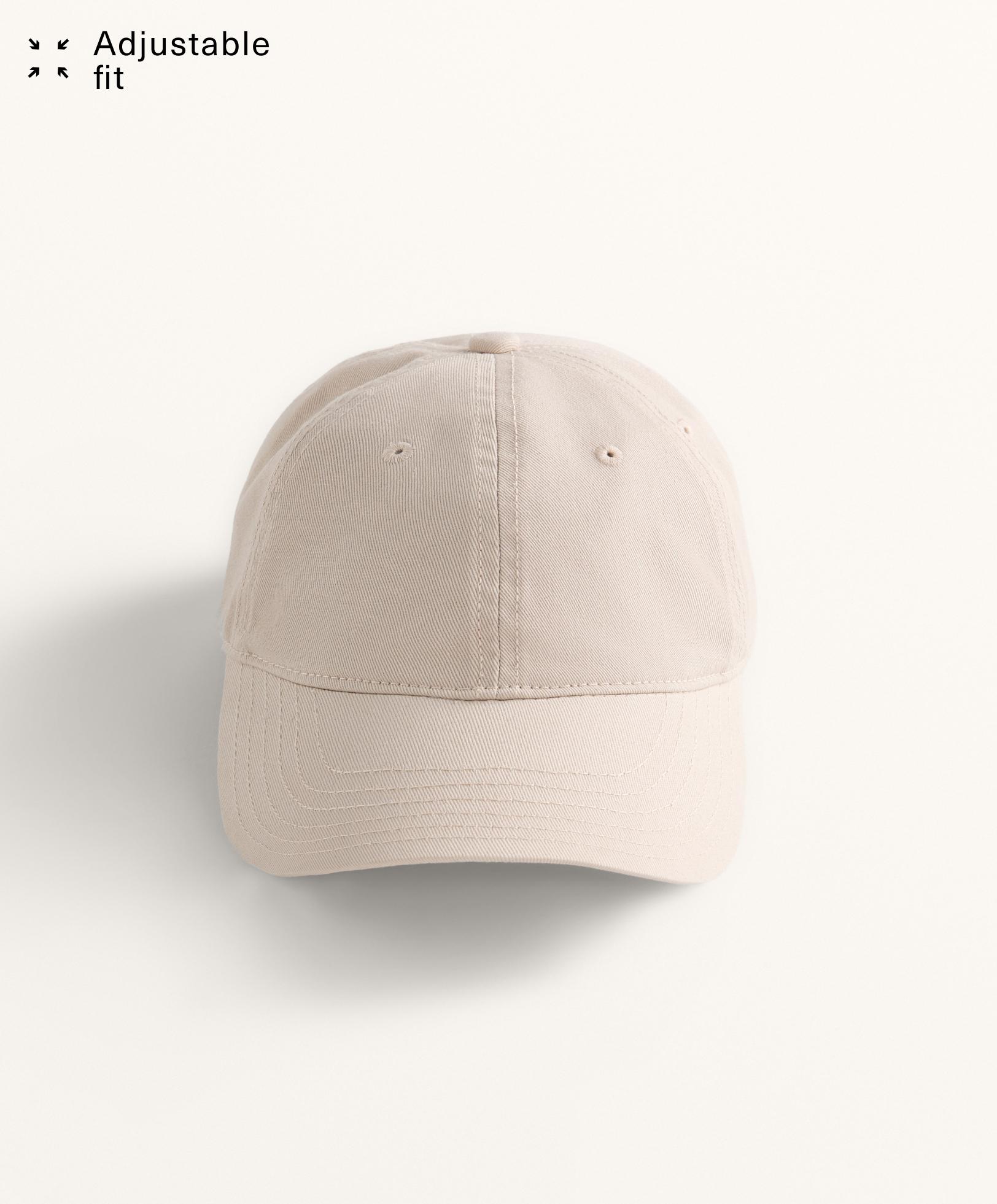 100% cotton cap with washed effect