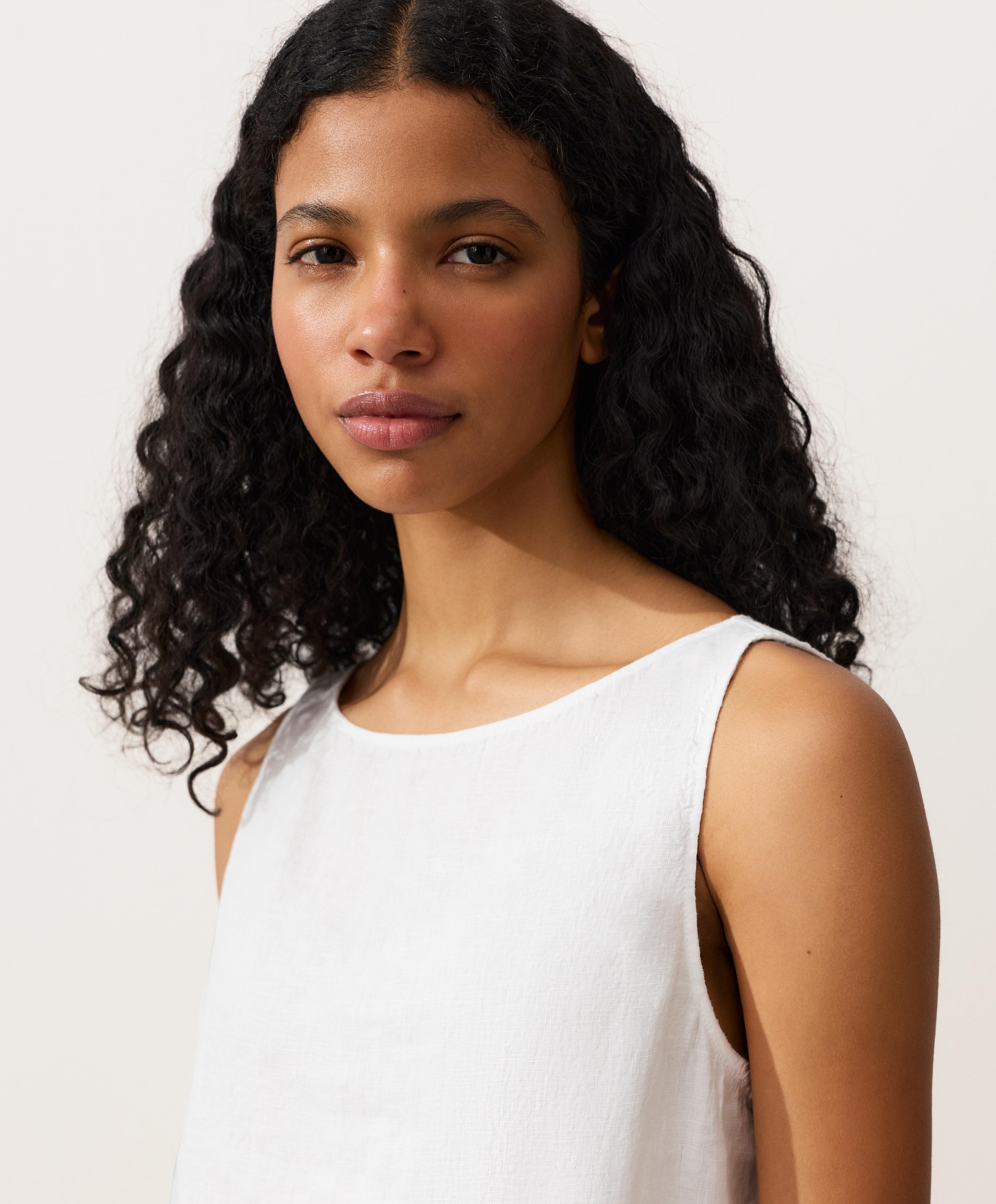 Top cuadrado 100% lino