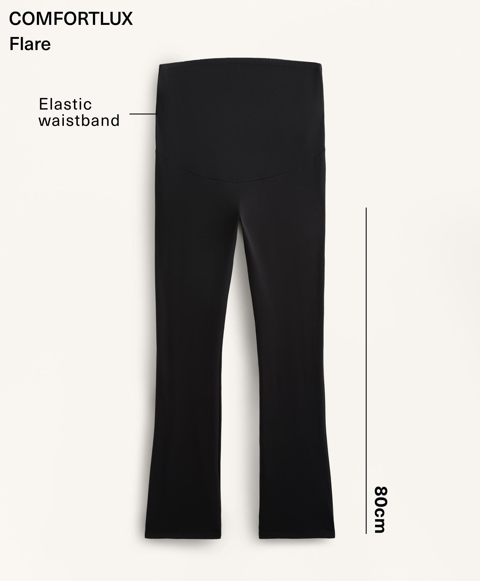 Comfortlux maternity flare trousers