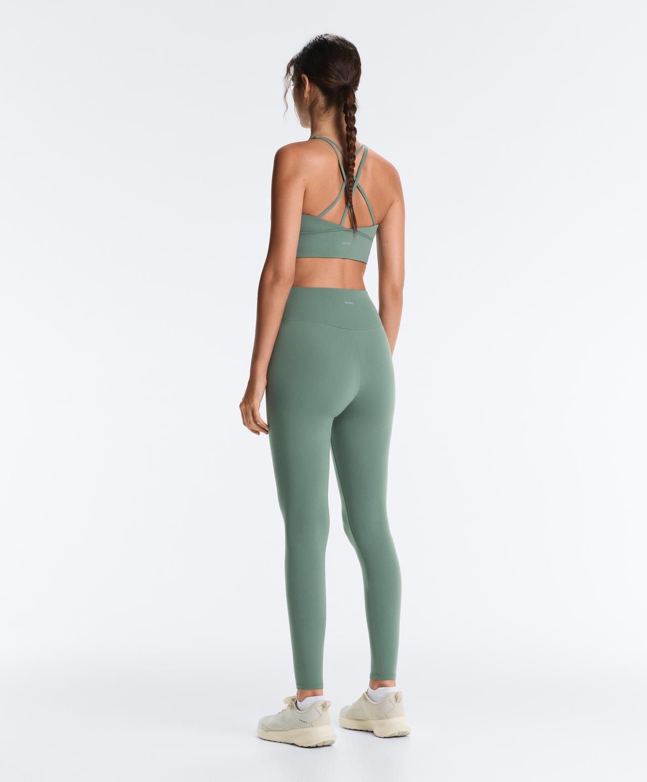 Ankle-length High rise Comfortlux leggings — GREEN
