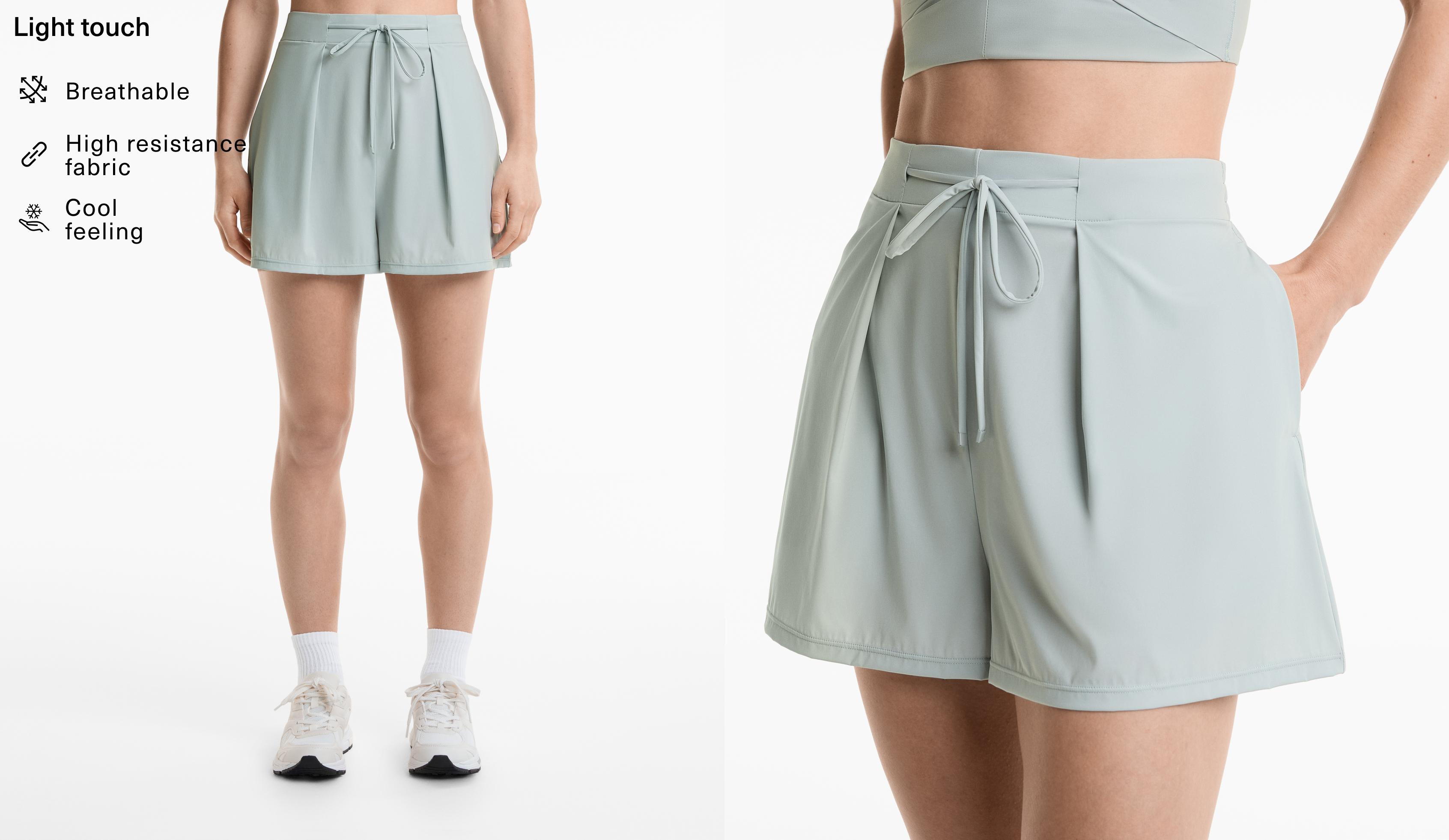 Light Touch pleated shorts