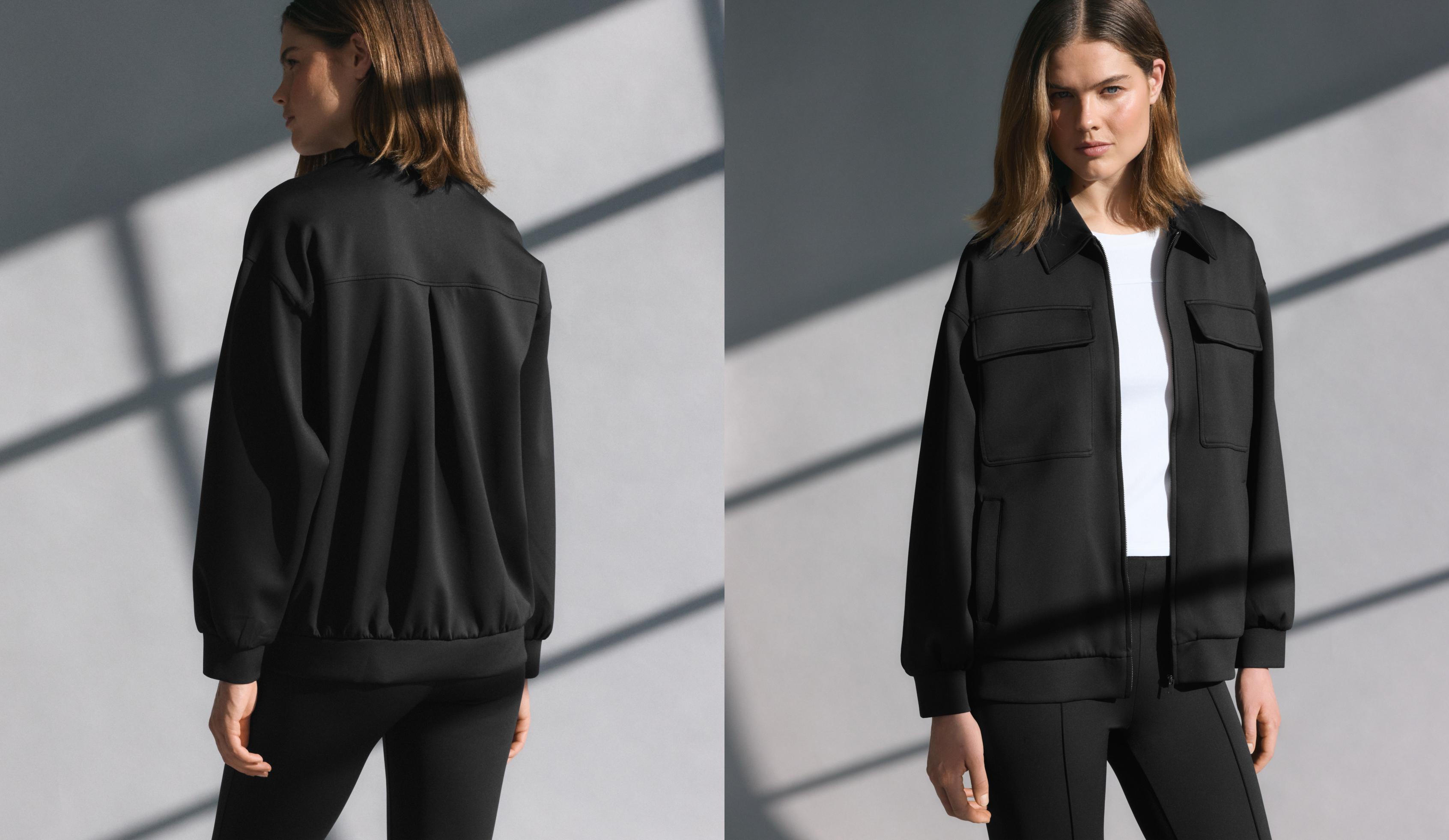 Neoprene-effect jacket