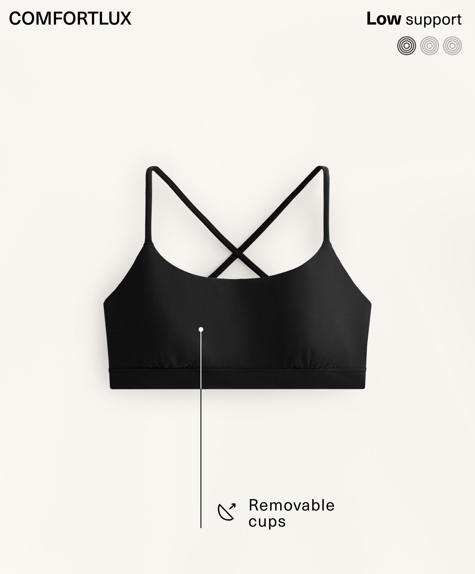 Light-support Comfortlux crossover-strap sports bra Light-support Comfortlux crossover-strap sports bra