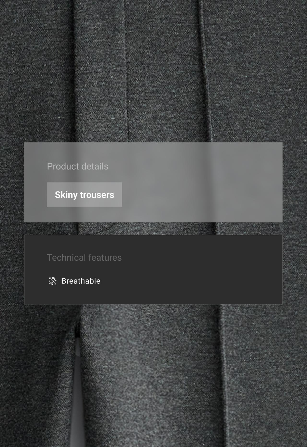 Slim-fit stirrup trousers with cotton — DARK GREY
