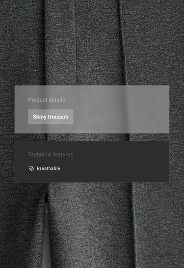 Slim-fit stirrup trousers with cotton — DARK GREY 2