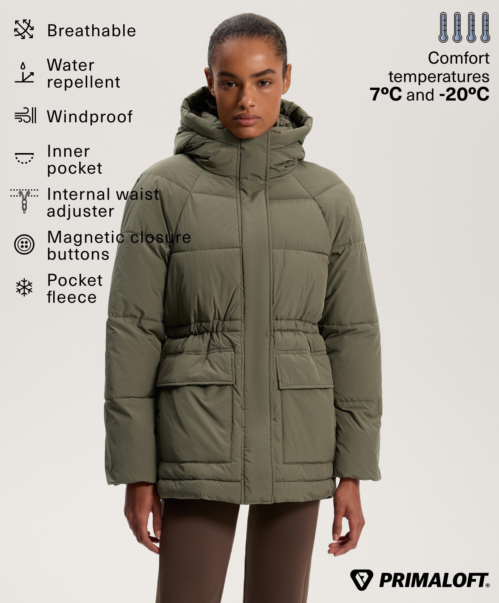 Stepēta Primaloft® jaka, kas atgrūž ūdeni