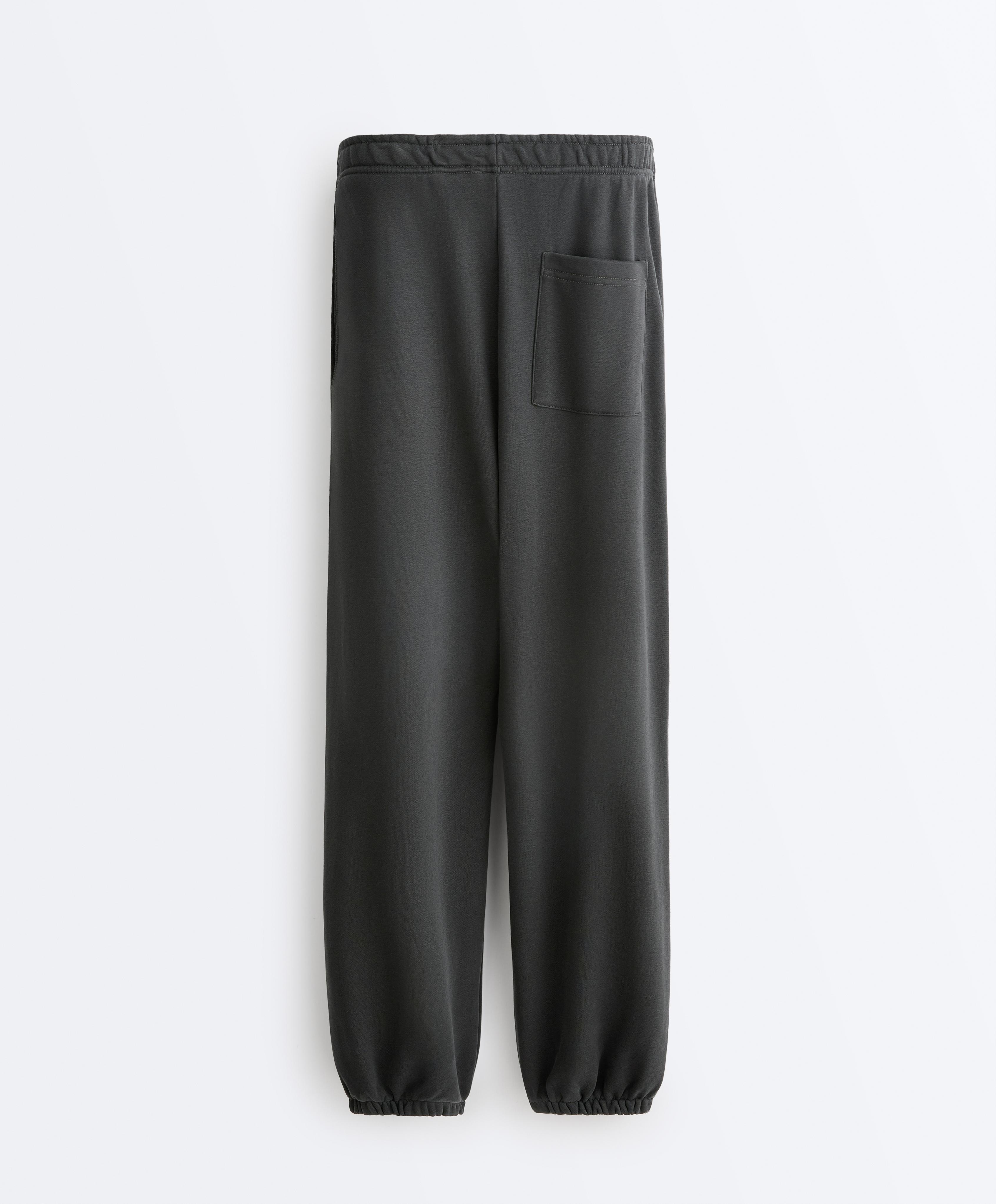 Cotton blend joggers — DARK ANTHRACITE