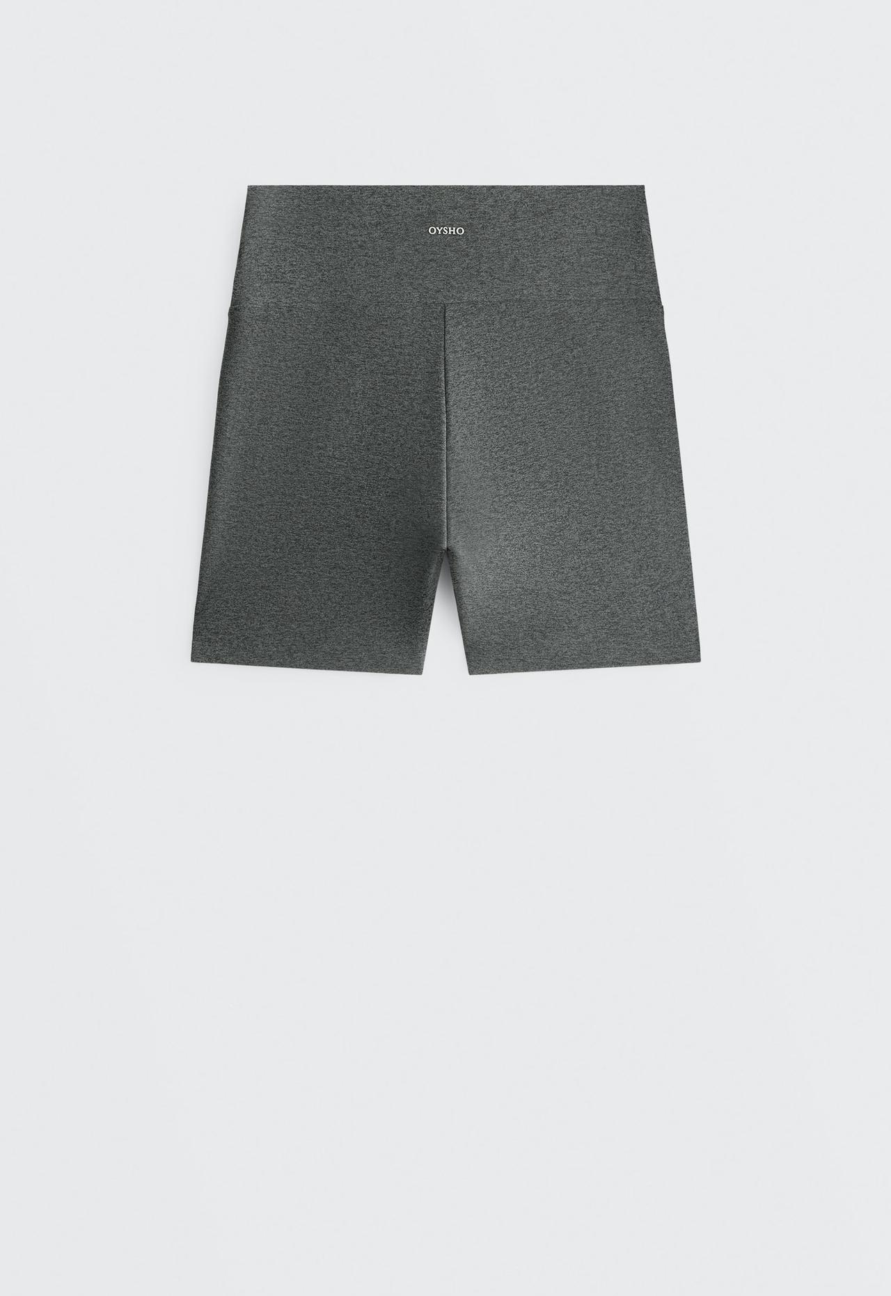 Hot pants high rise Comfortlux 10 cm — DARK GREY MELANGE