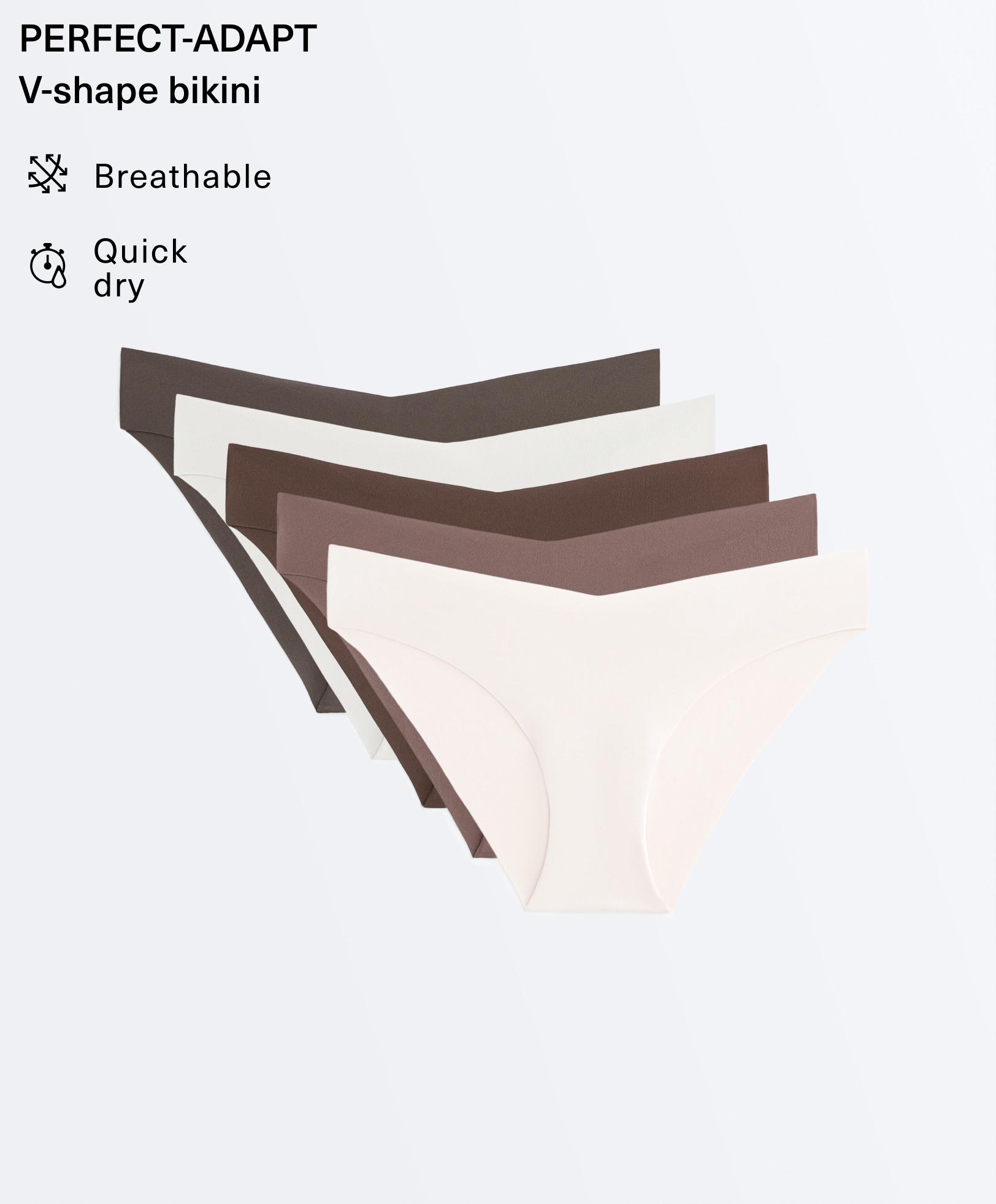 5 invisible V-cut polyamide blend classic briefs