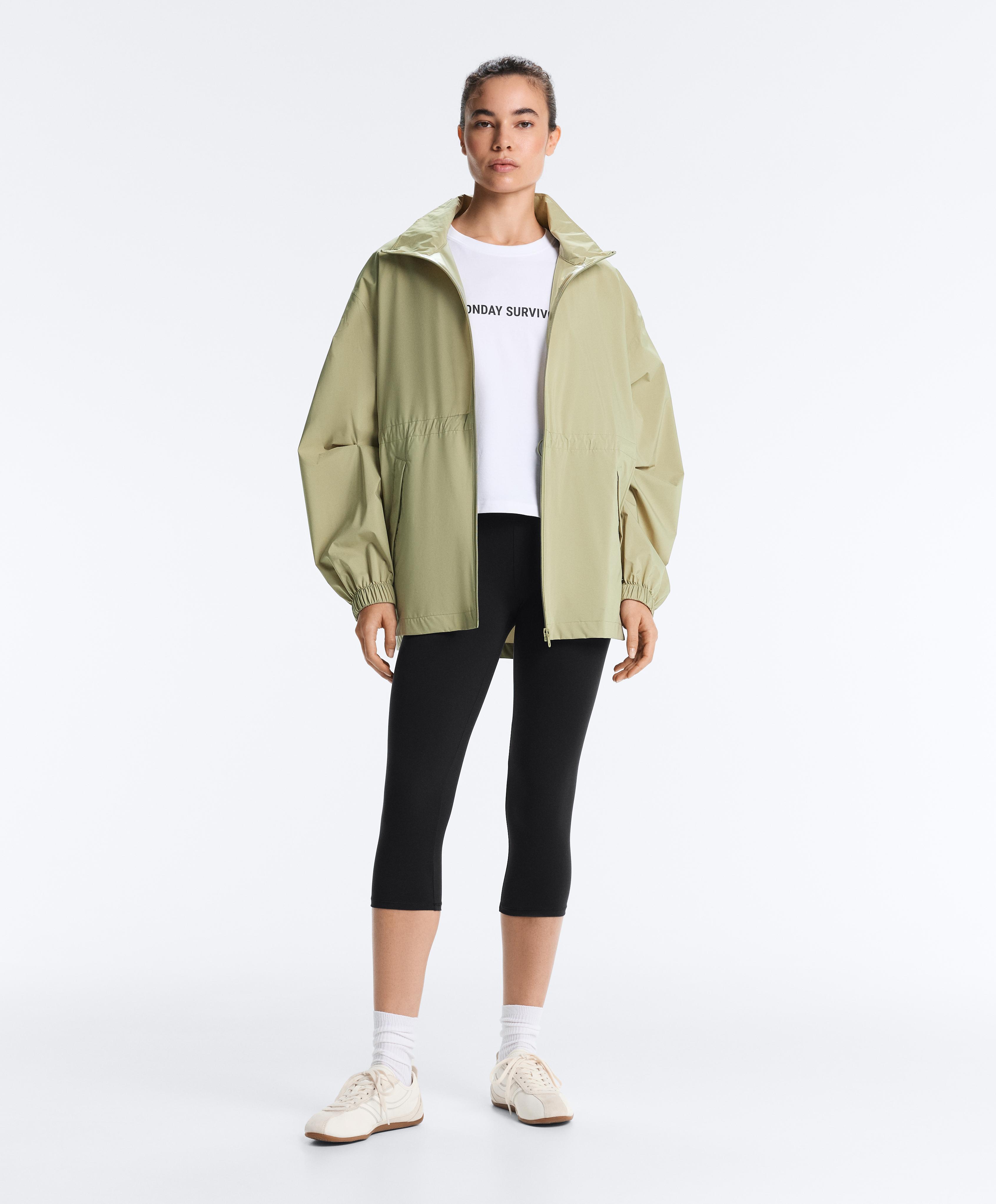 Super extra lightweight 10k packable waterproof jacket — WASHED APPLE GREEN