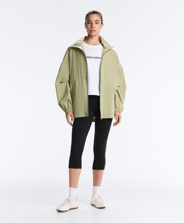 Super extra lightweight 10k packable waterproof jacket — WASHED APPLE GREEN 4