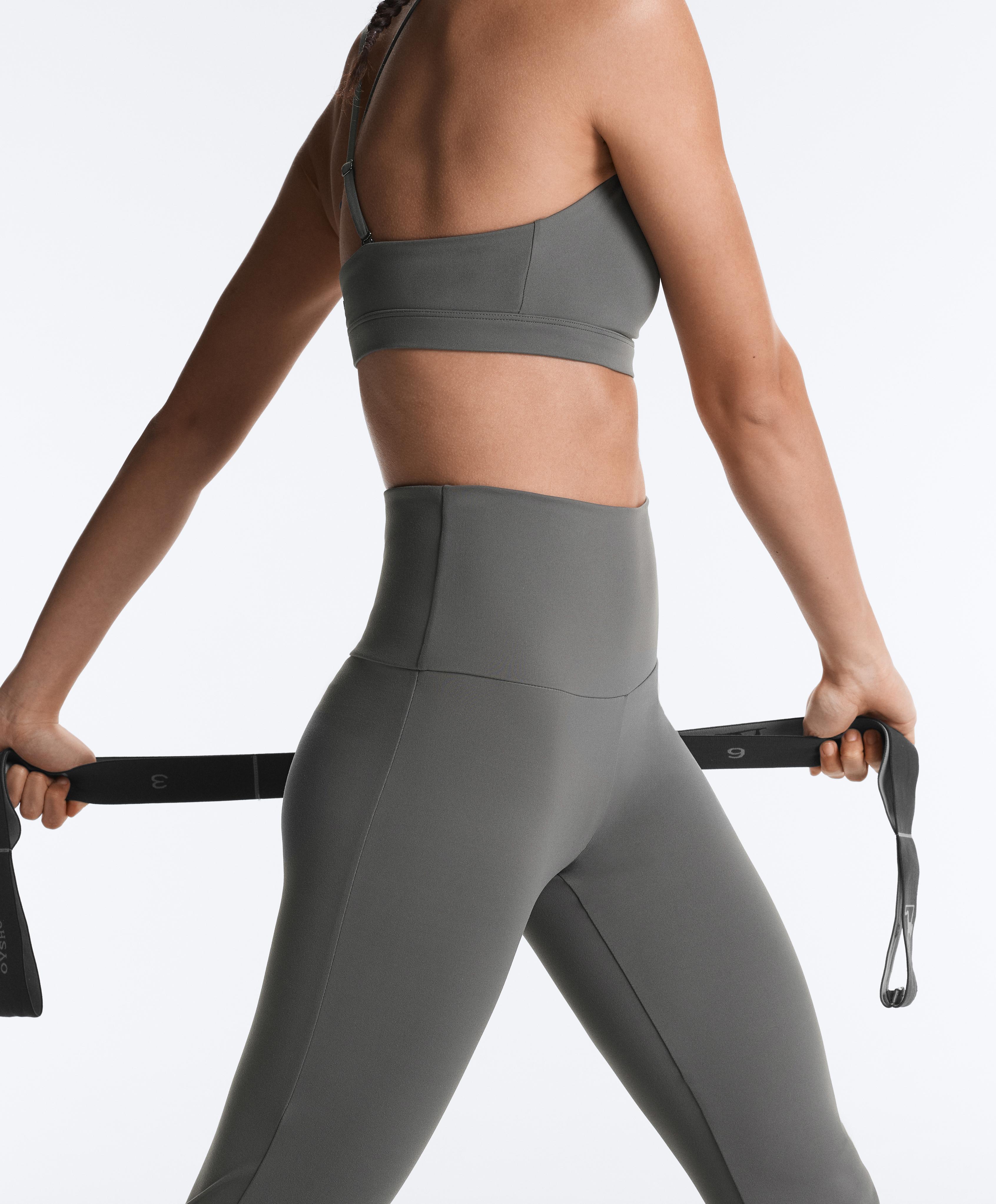 High-rise Comfortlux flare trousers — MID GREY