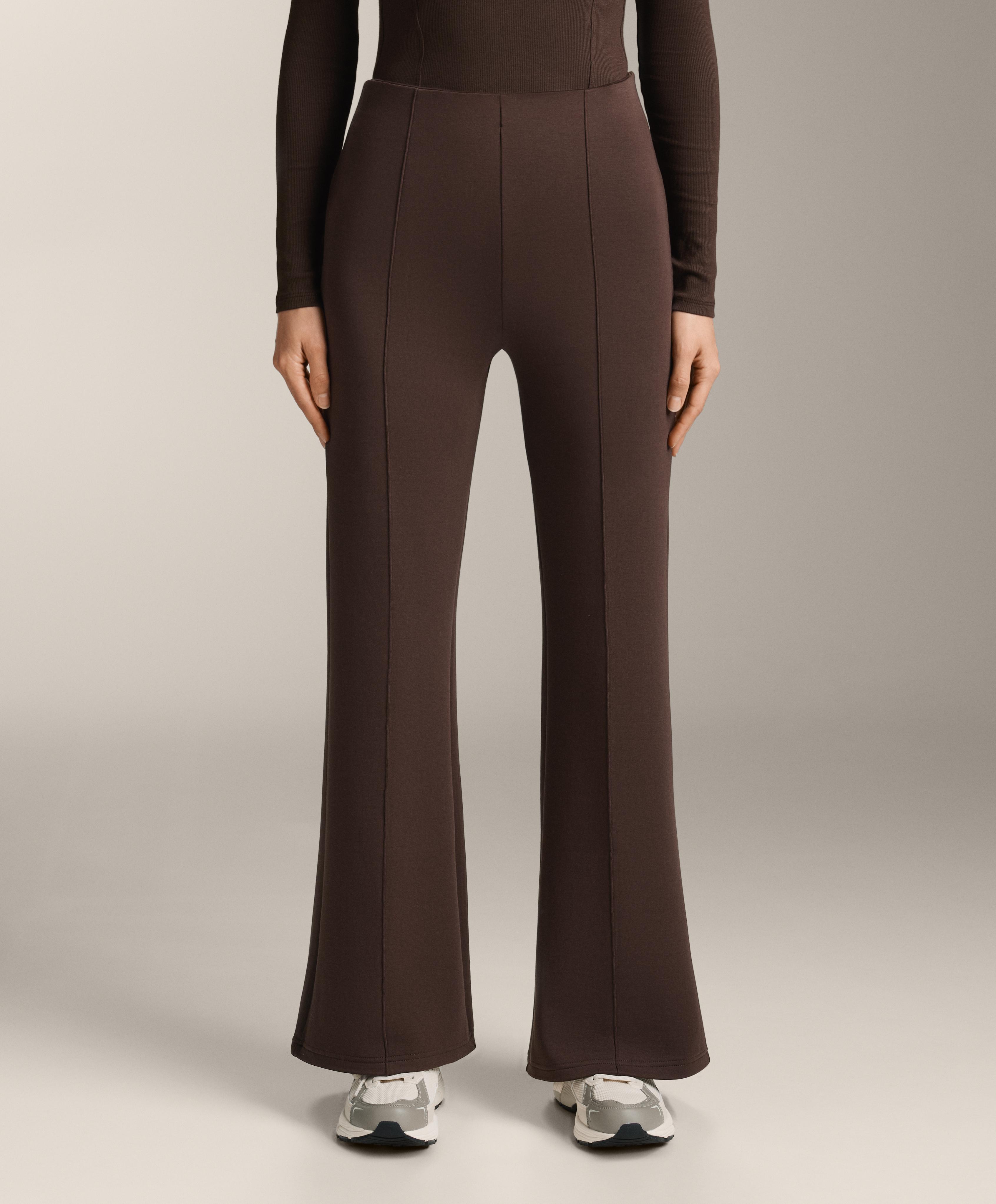 Flare trousers with cotton