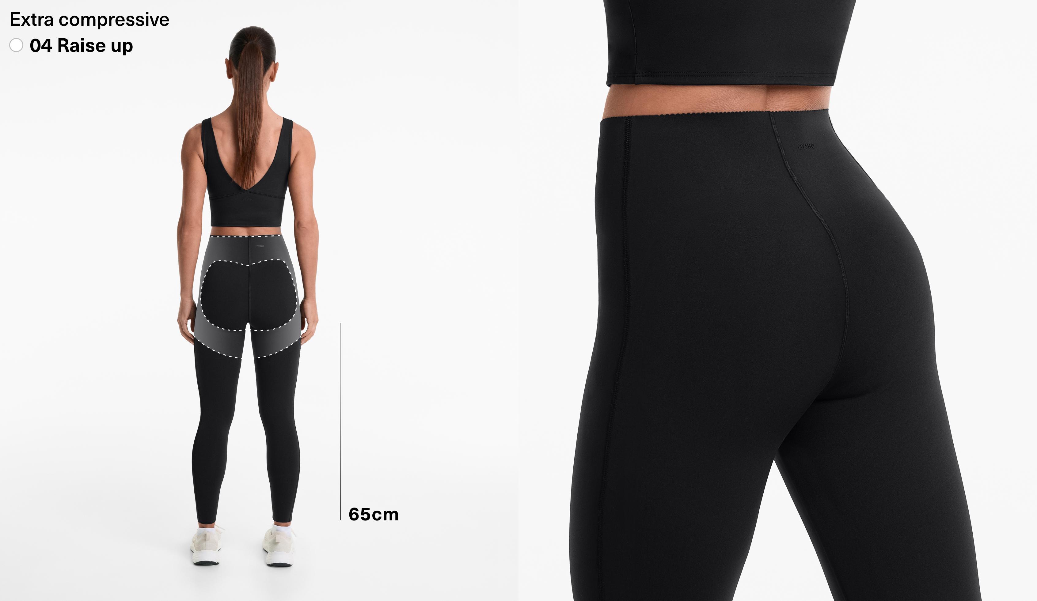 Leggings até ao tornozelo extra compressive raise up 65 cm