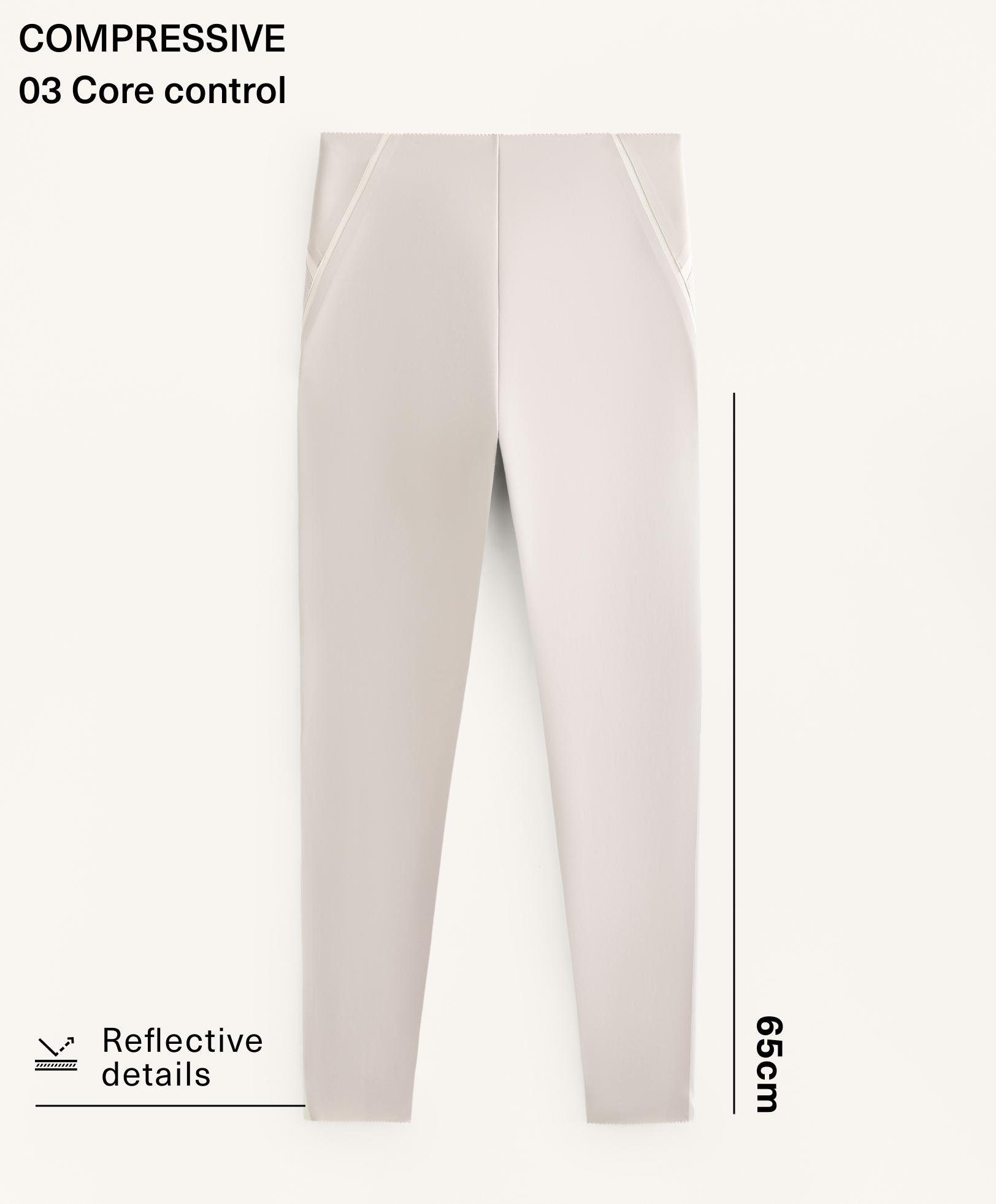 High-rise Compressive reflective core control ankle-length leggings High-rise Compressive reflective core control ankle-length leggings