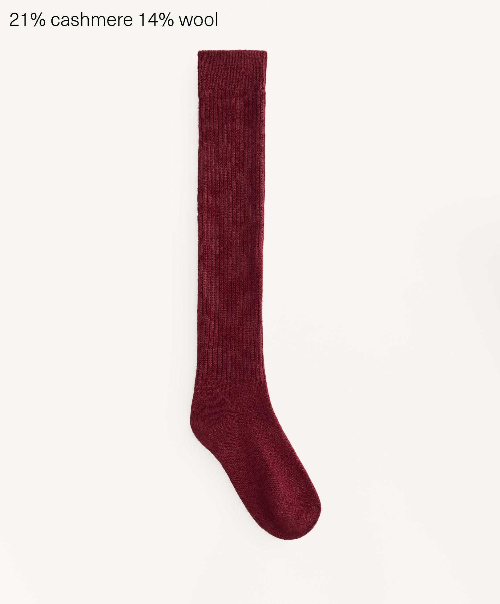 21% cashmere 14% wool long socks