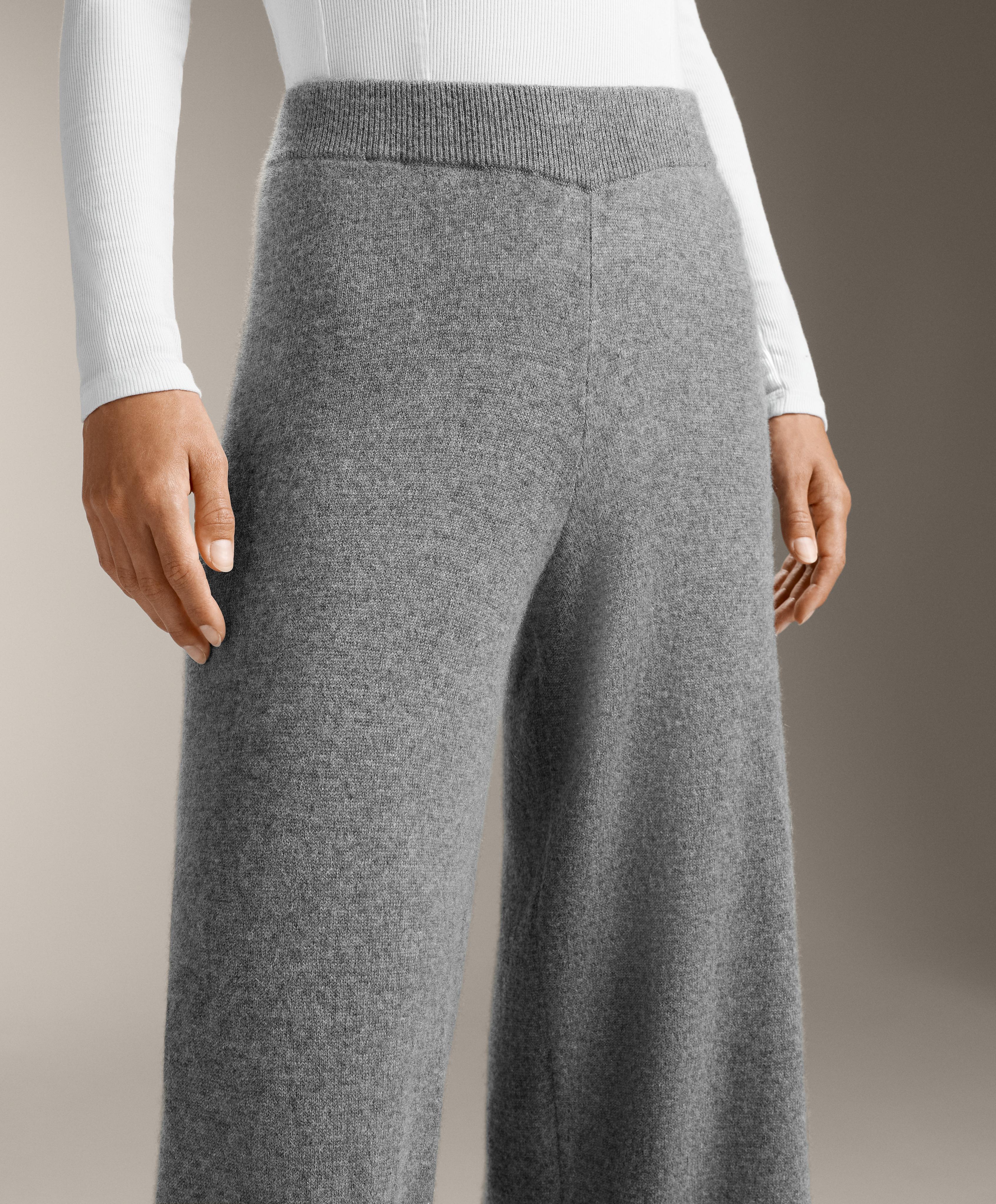 【週末価格】サイズ1/グレー/CASHMERE TROUSERS Straight leg 100% cashmere trousers | OYSHO Türkiye