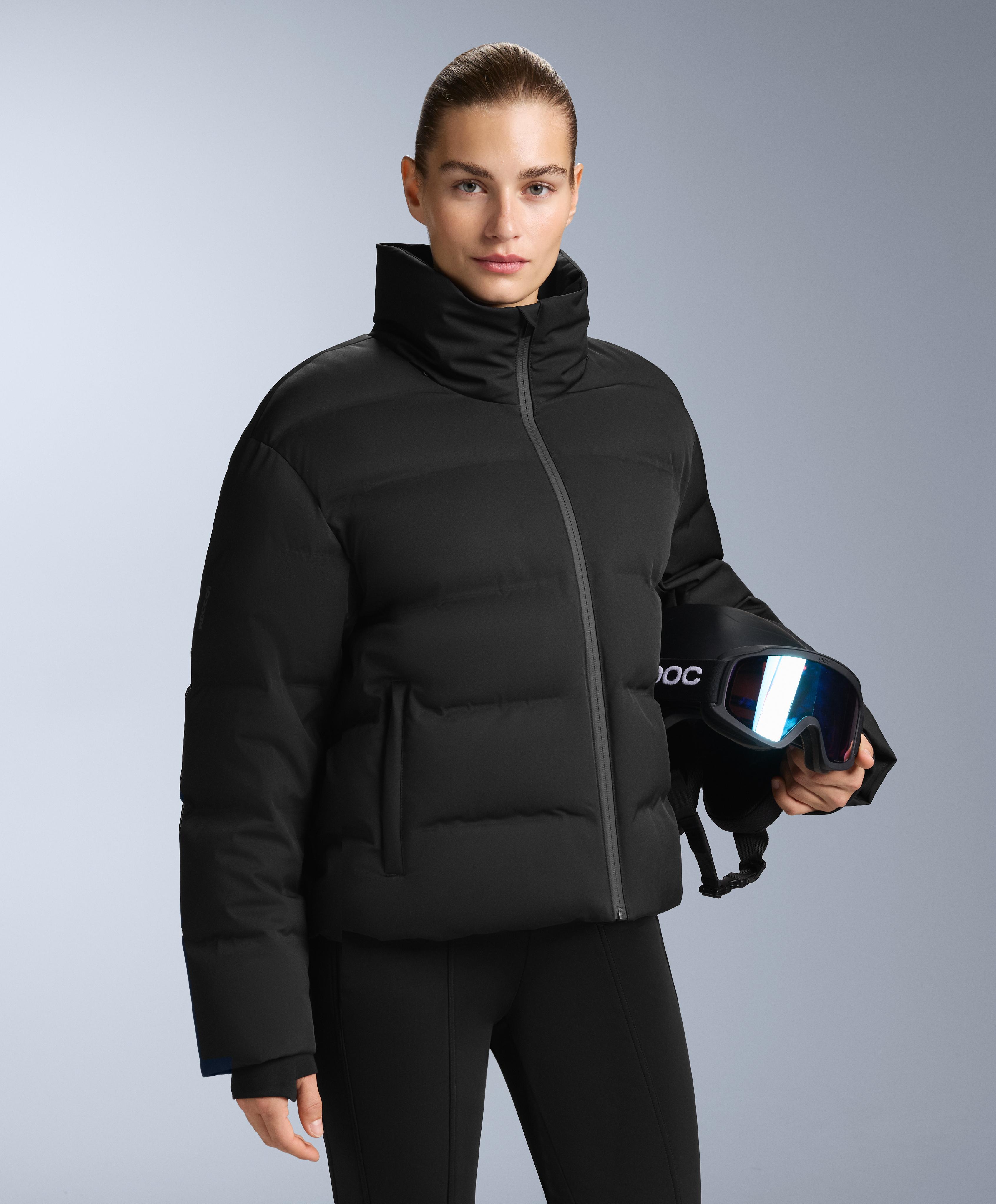 MINARDI PIUME SKI water-resistant 80% down and 20% feather jacket — BLACK