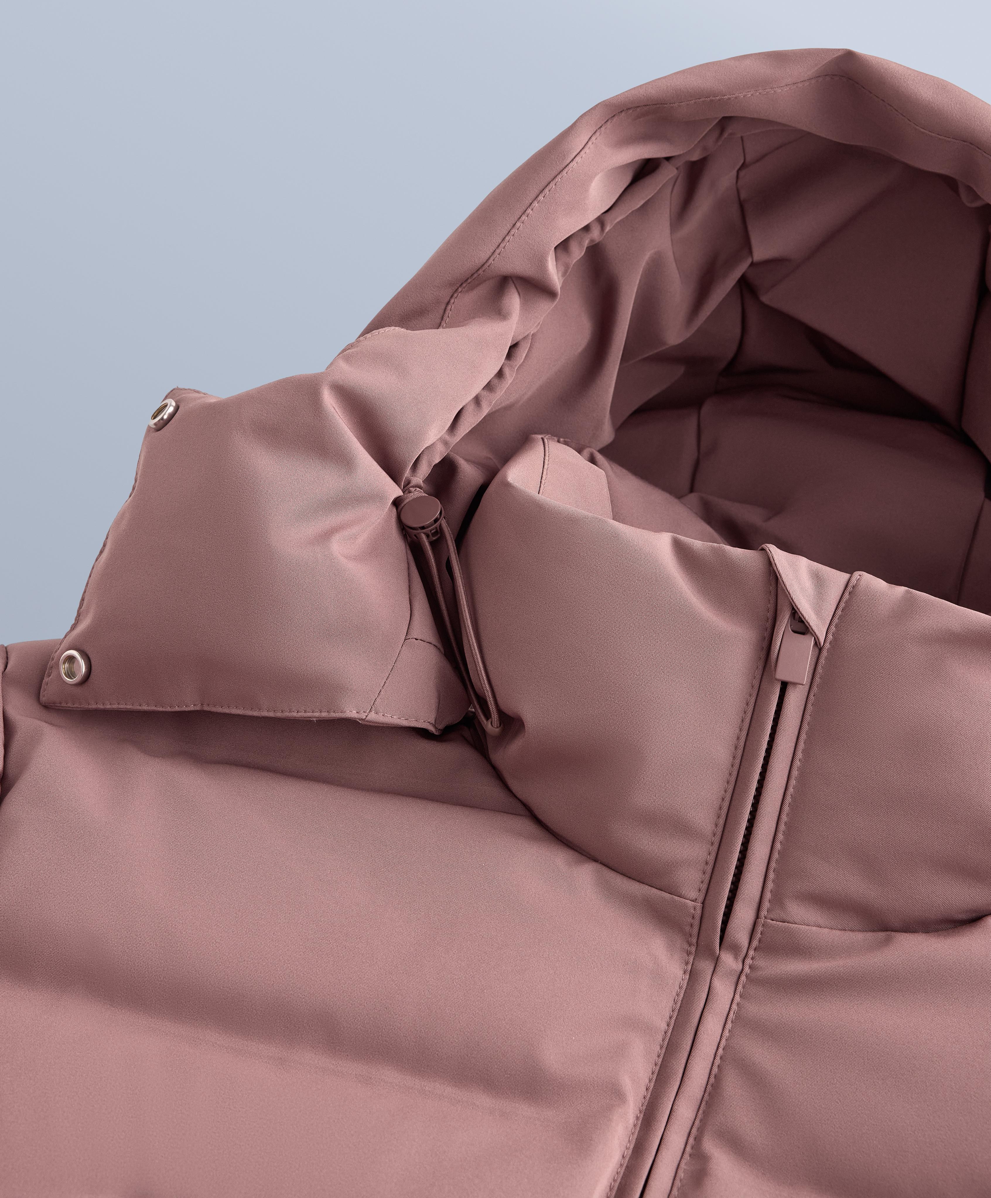 MINARDI PIUME SKI water-resistant 80% down and 20% feather jacket — PINK-MAUVE