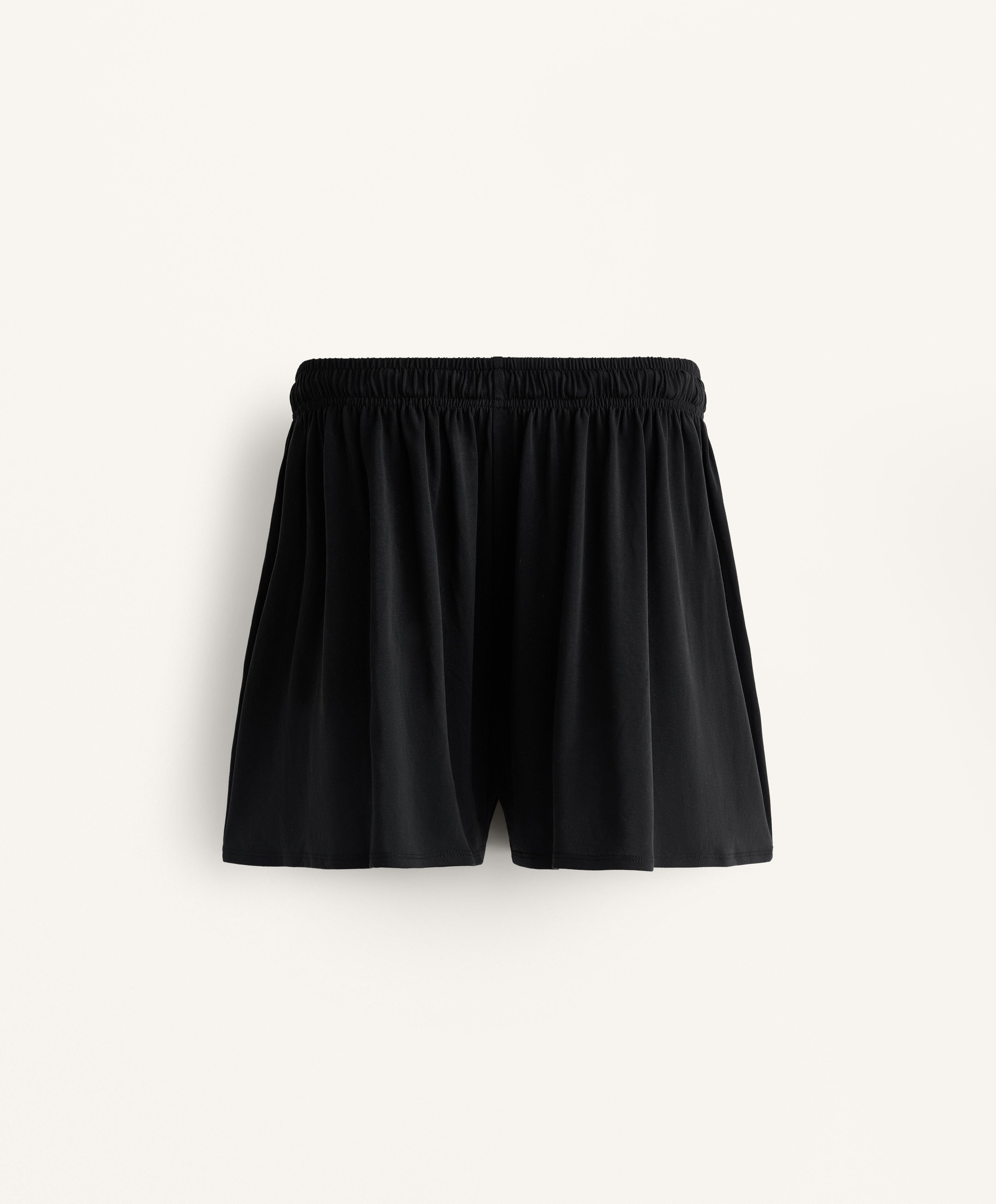 Floaty wide-leg shorts with modal