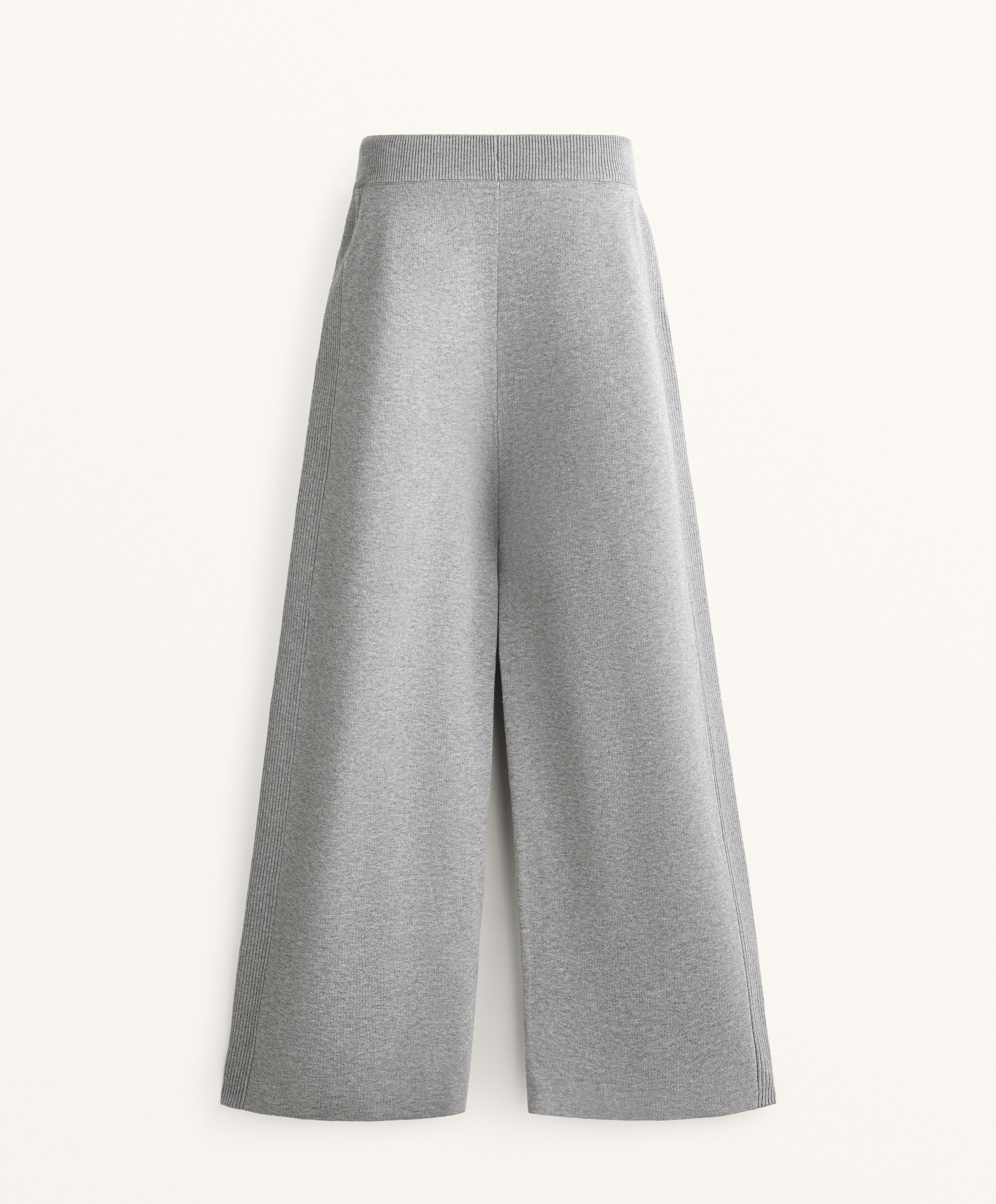 Yanları Fitilli Düz Kesim Örgü Pantolon - Görsel 10