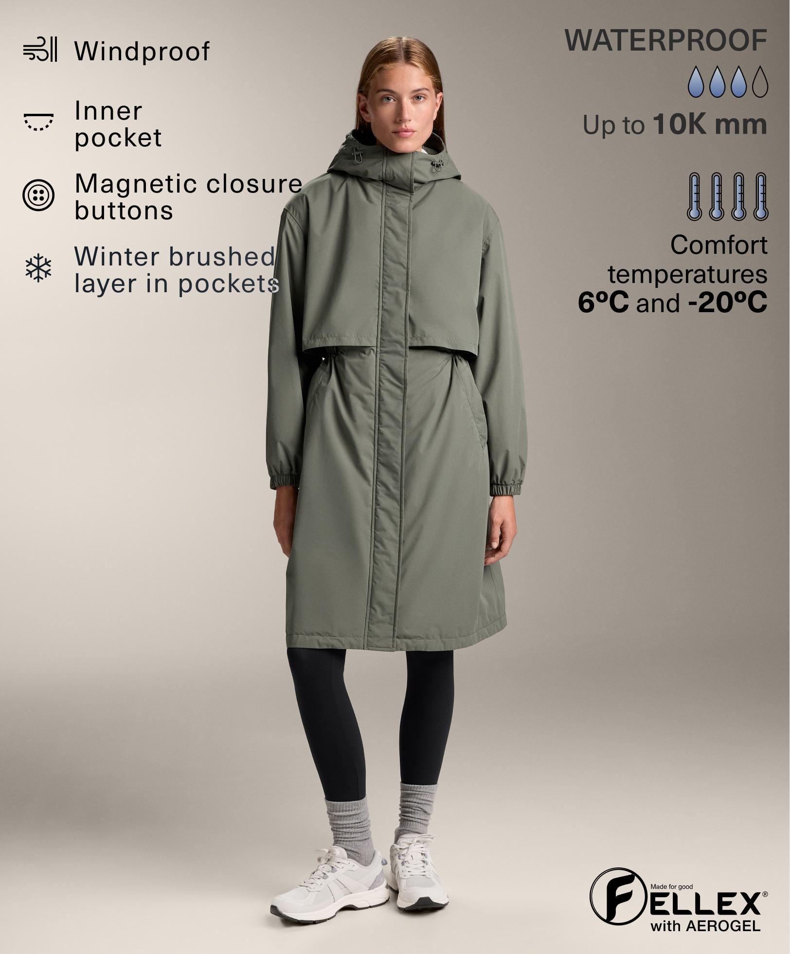 FELLEX® with AEROGEL 10k waterproof long padded jacket