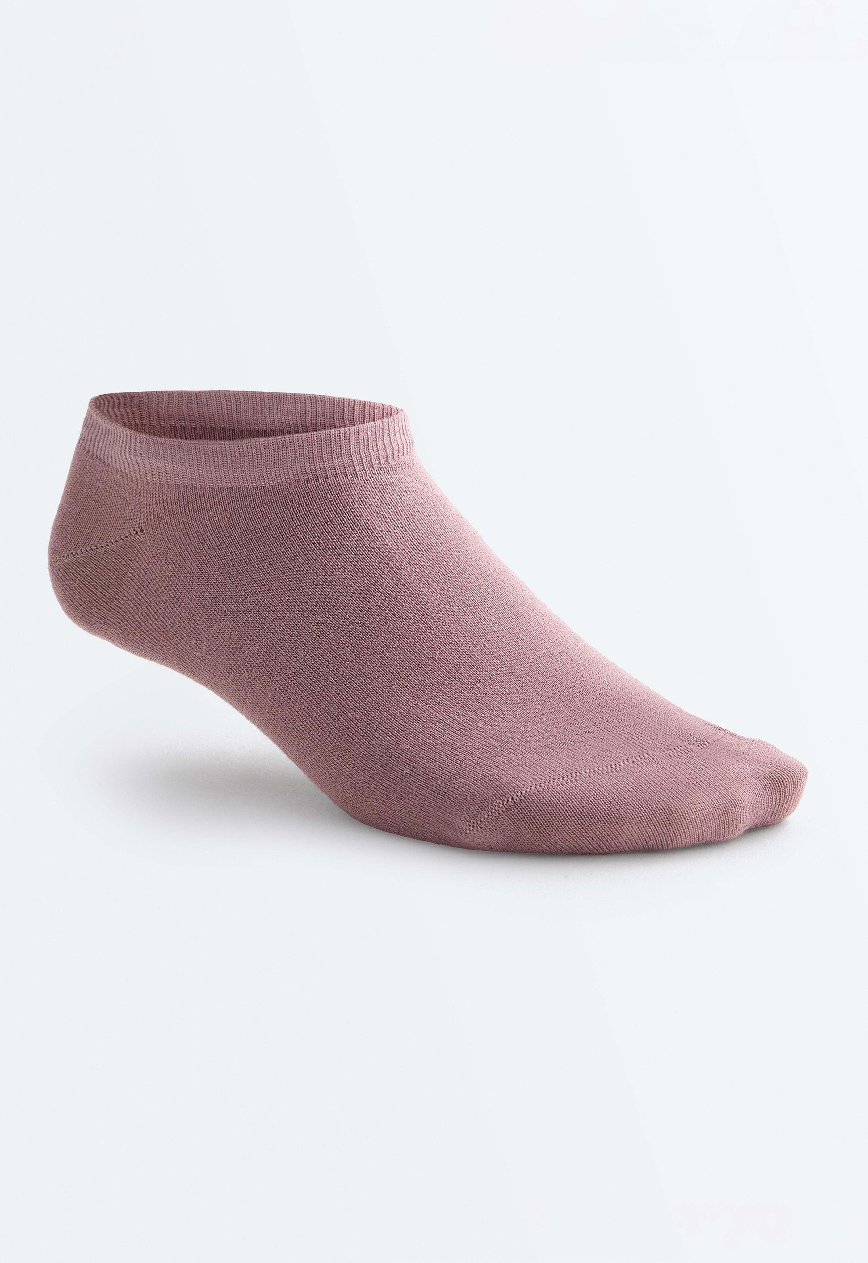 5 pairs of cotton blend sneaker socks — VINTAGE PINK