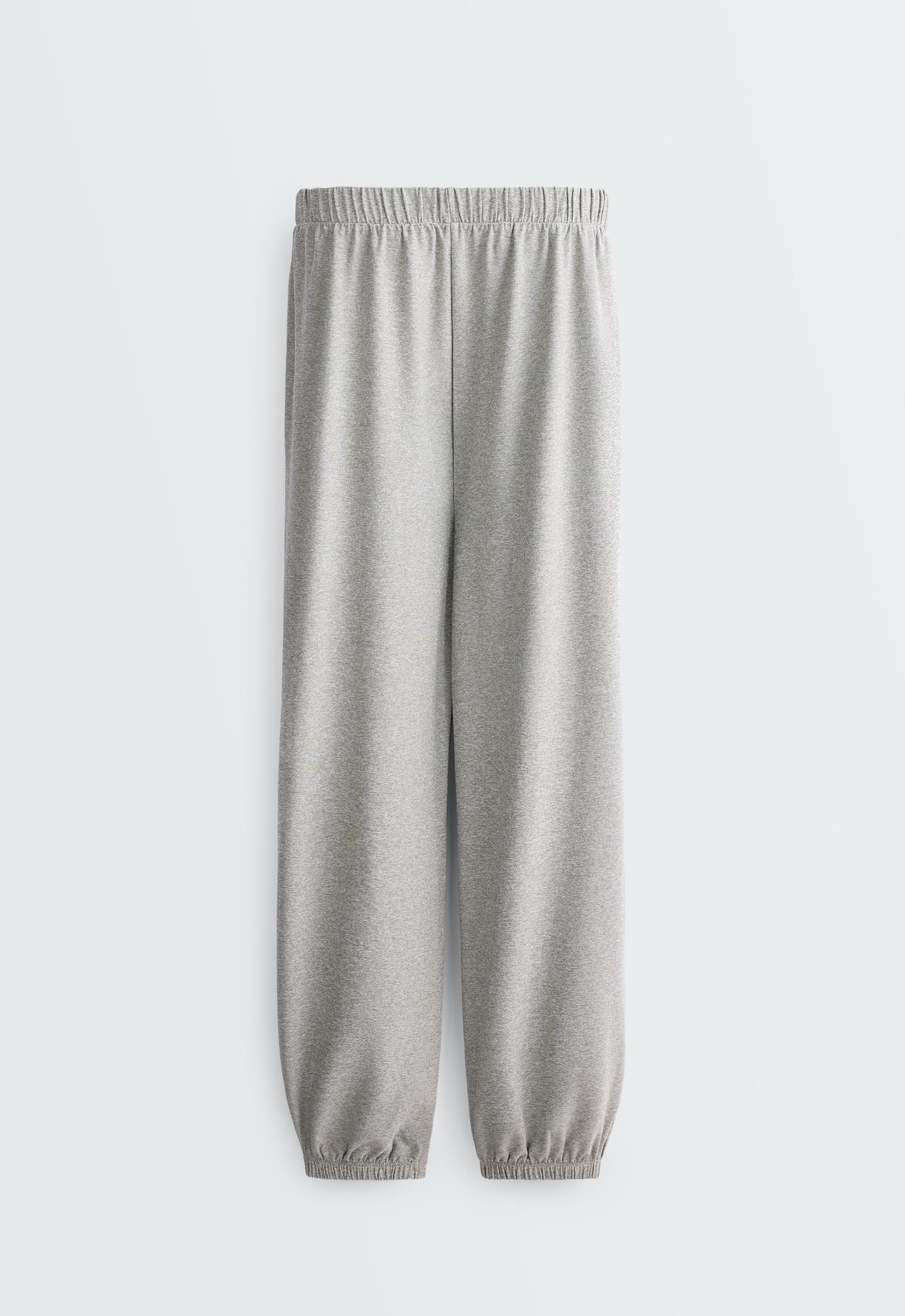 Comfortlux heathered joggers — GREY MELANGE