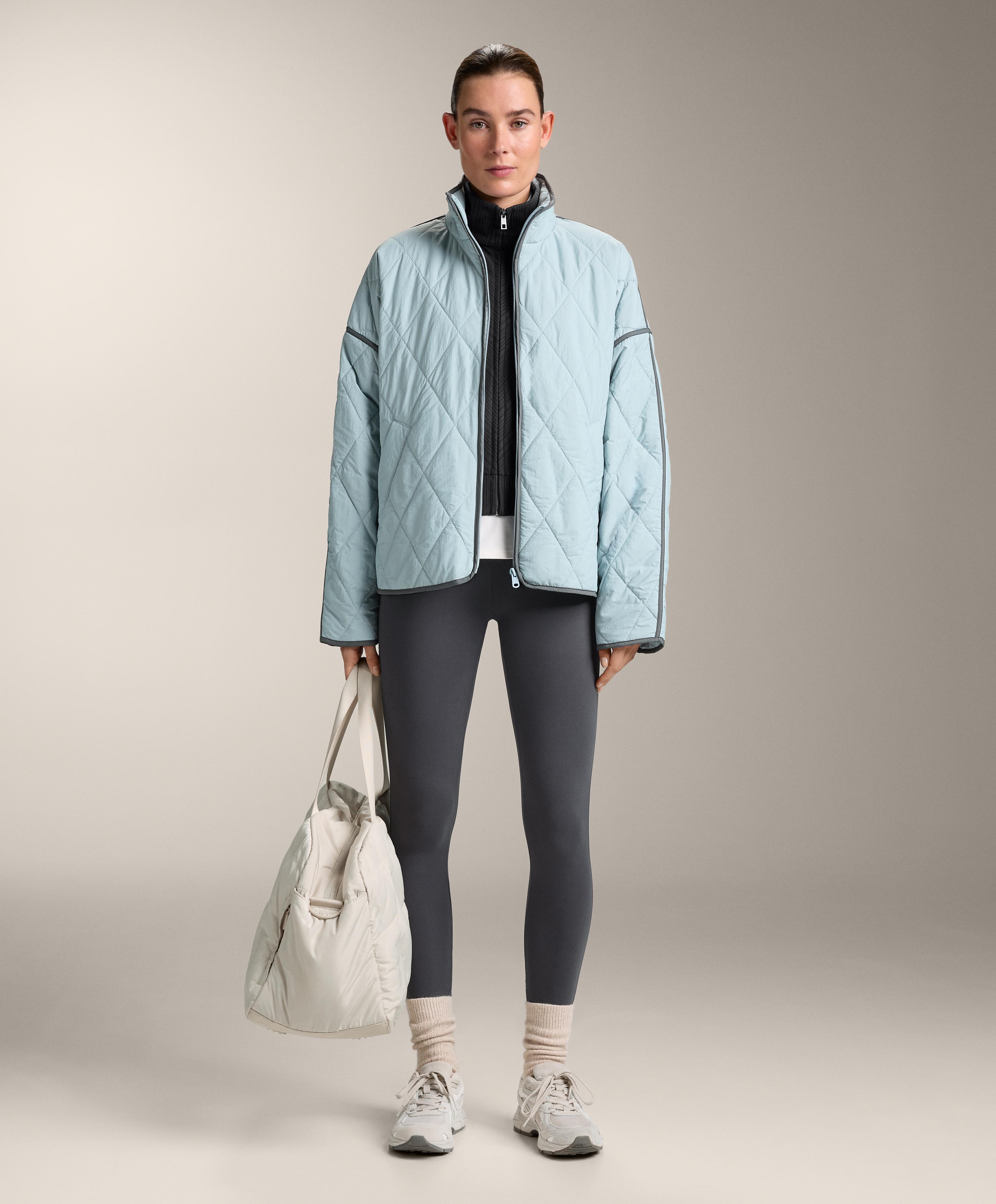 Water-repellent FELLEX® AEROGEL padded jacket — DUSTY-BLUE