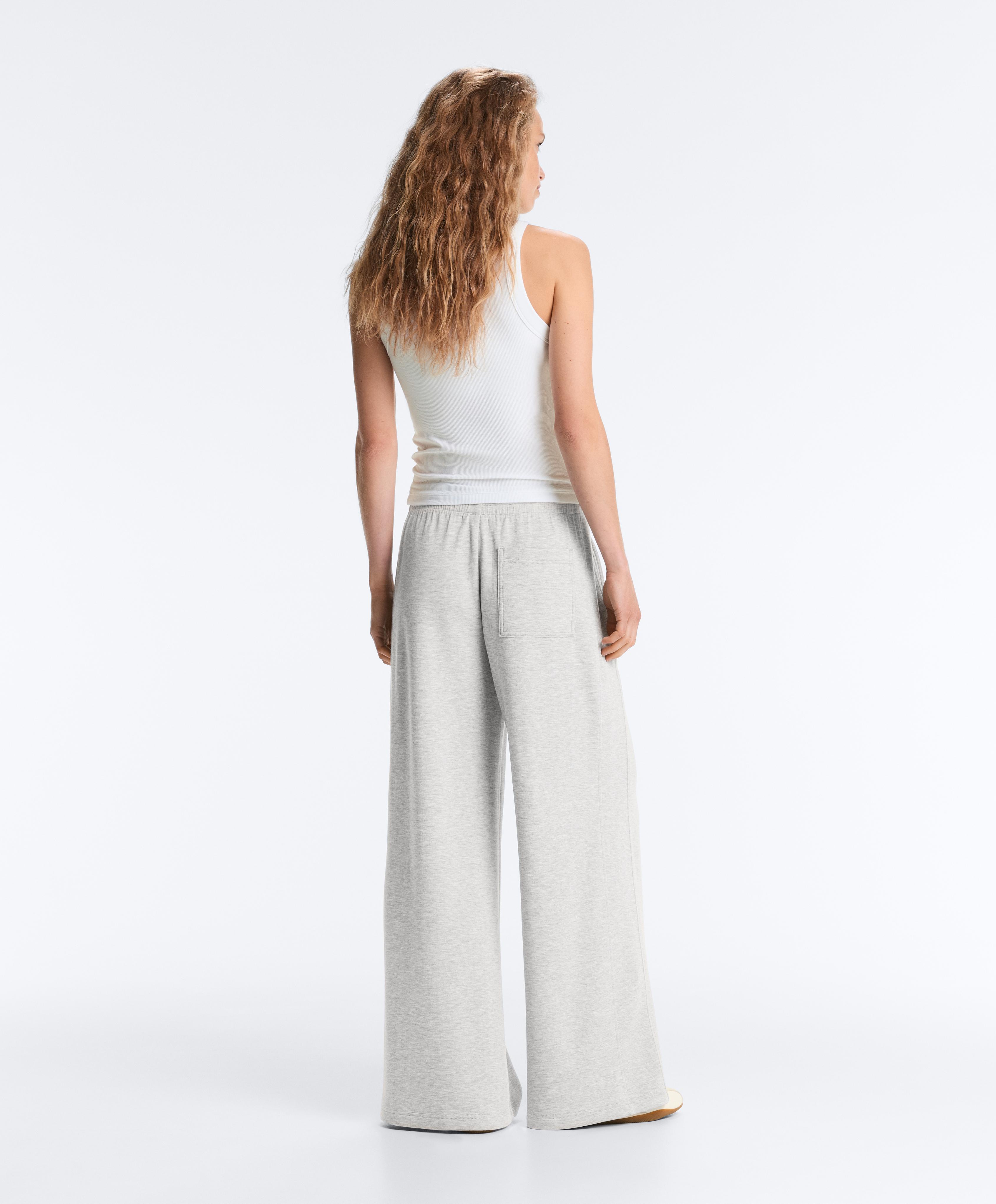 Rib modal blend tank top — WHITE