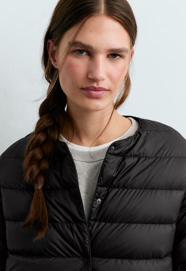 100% down padded packable jacket — BLACK 4