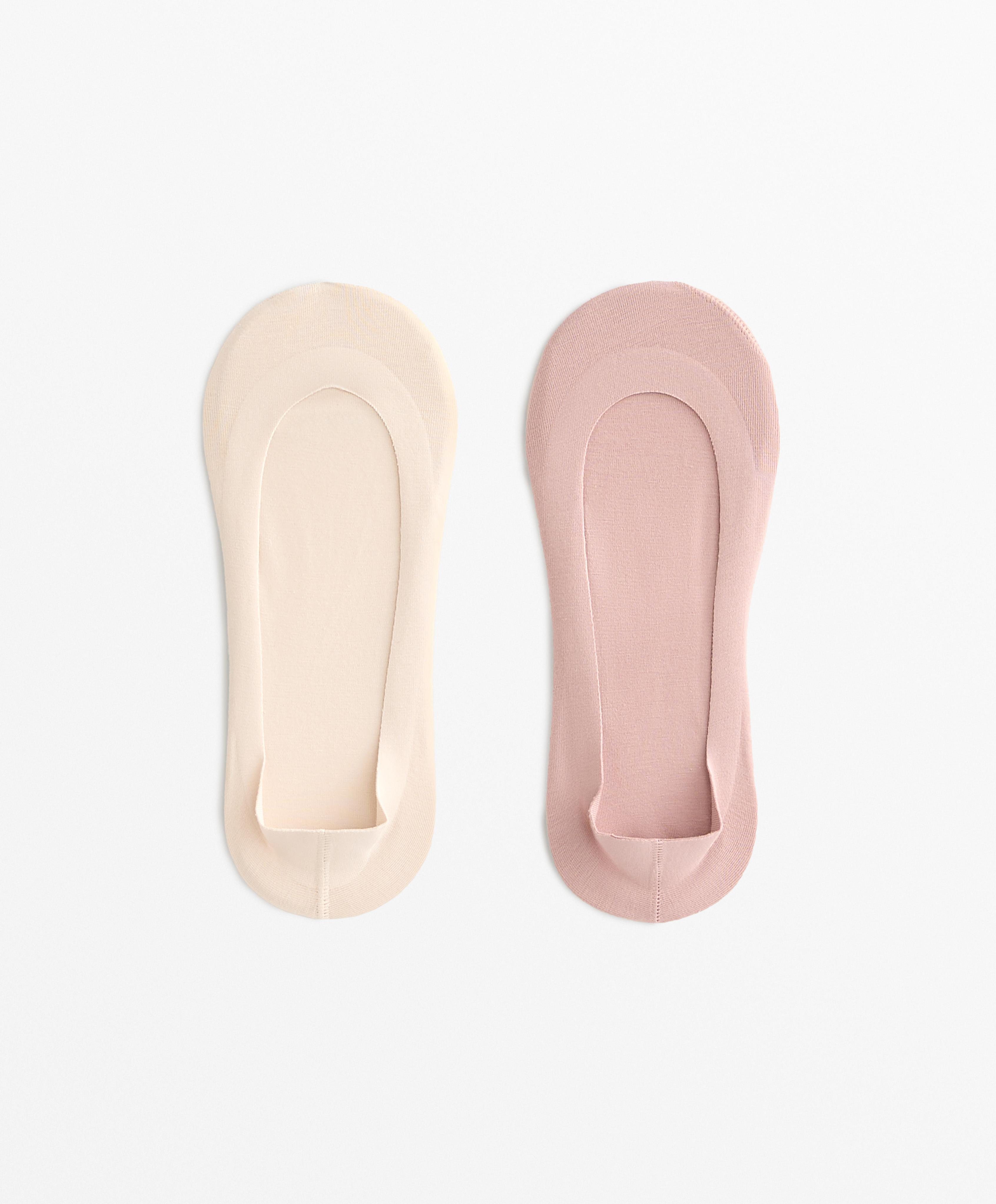 2 pairs of invisible low cut cotton blend socks 2 pairs of invisible low cut cotton blend socks