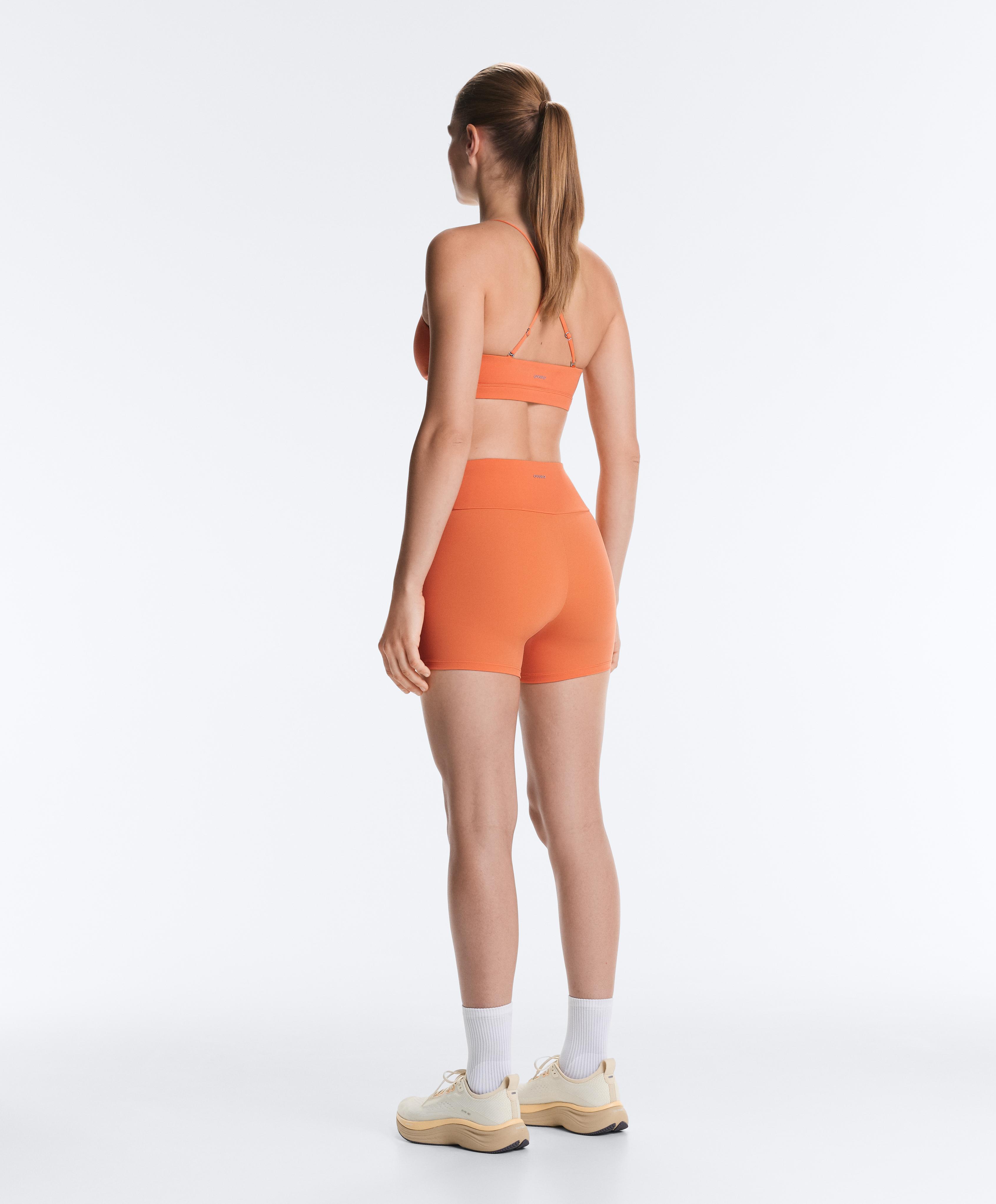 Low-support Comfortlux sports bra with straps — WASHED ORANGE
