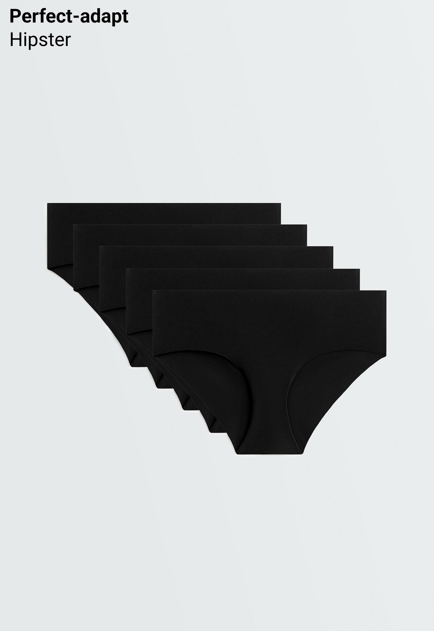 5 unsichtbare Hipster-Slips aus Polyamidmischung mit Laser-Cut