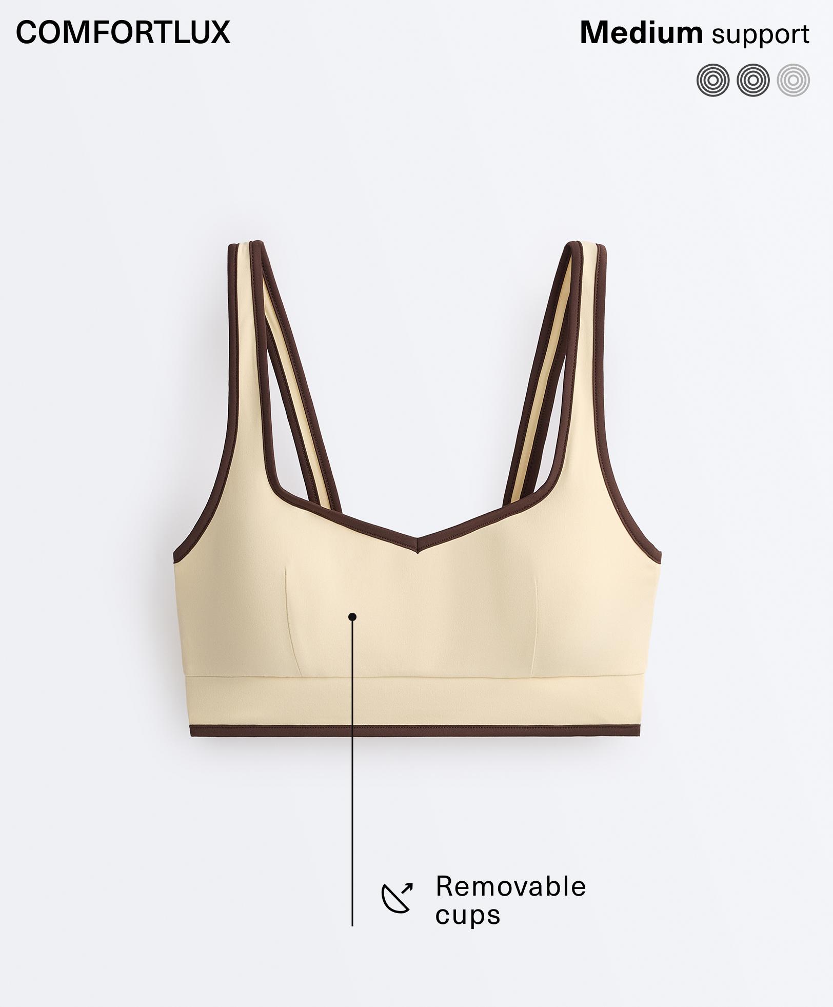 Comfortlux contrast tank top — VANILLA
