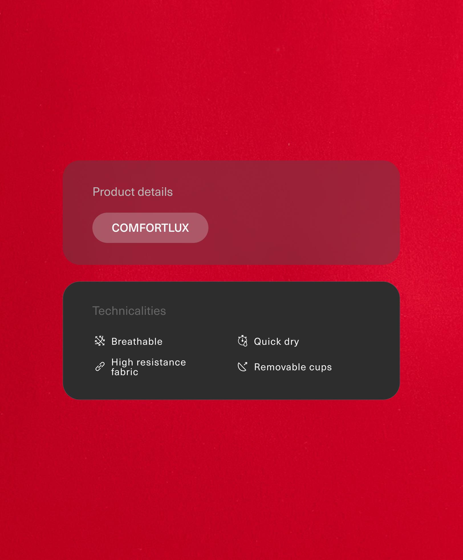 تانك توب Comfortlux بحمالات وكبات