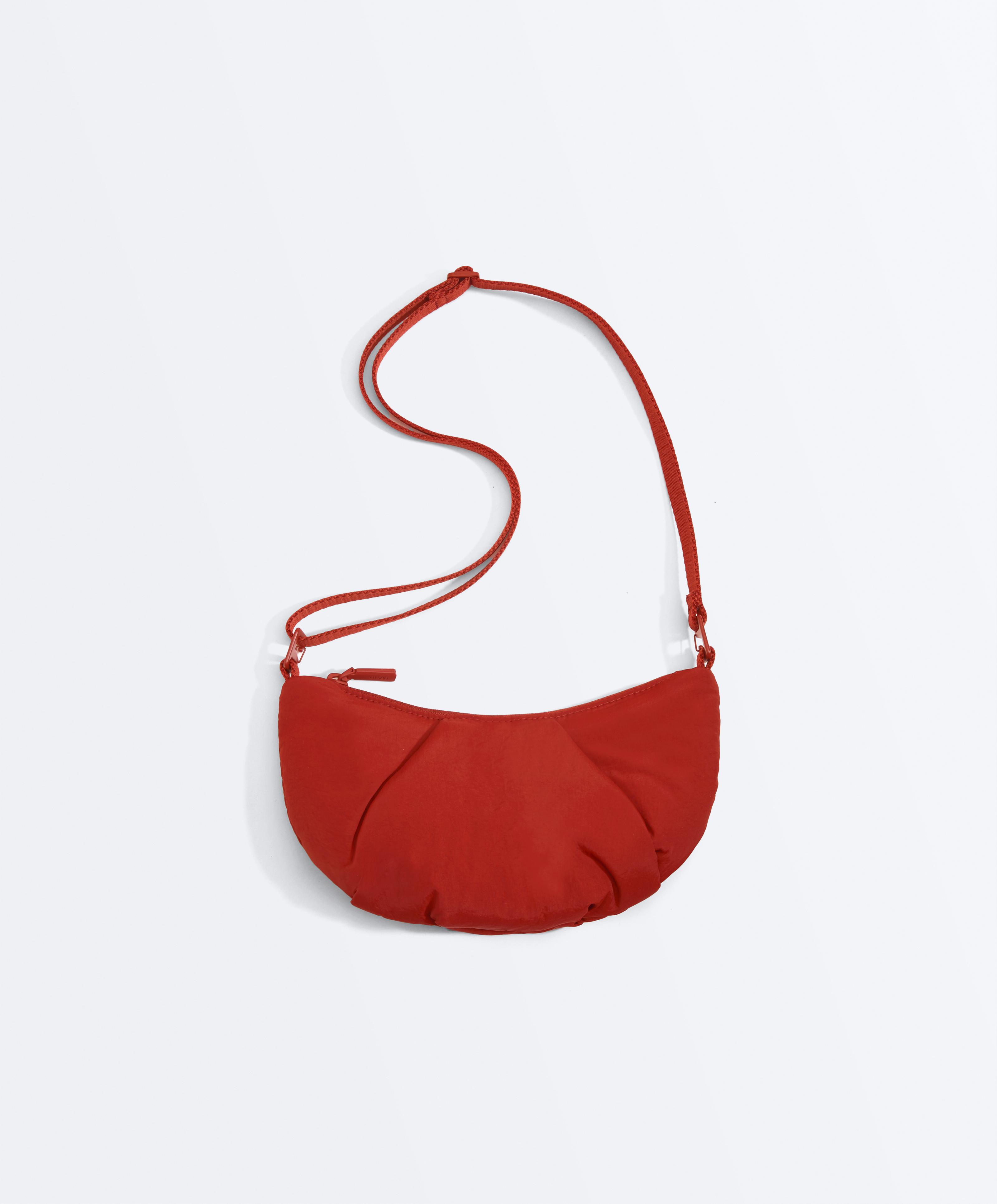 Mini quilted crossbody bag — RED